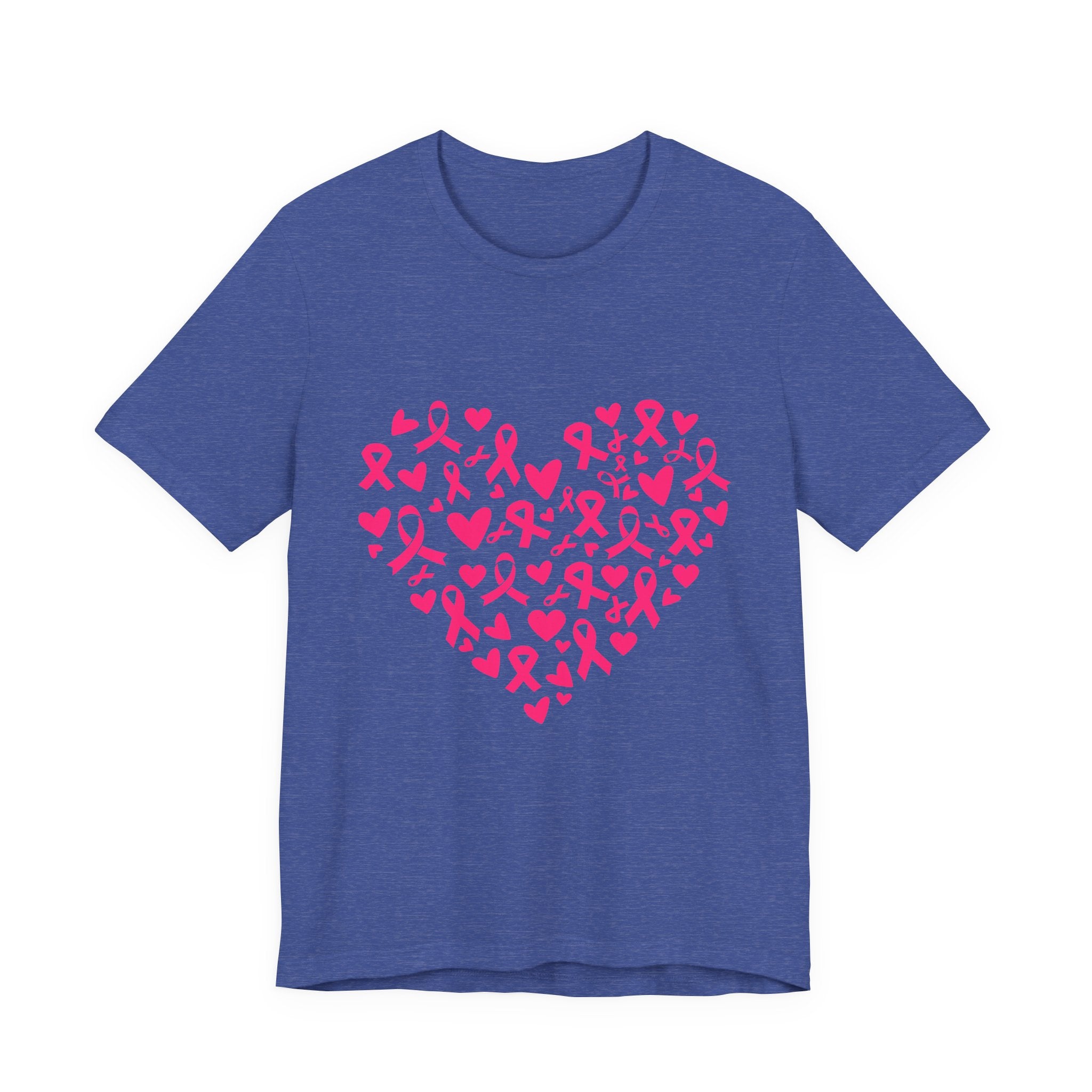Breast Cancer Awareness Ribbon Heart Tee