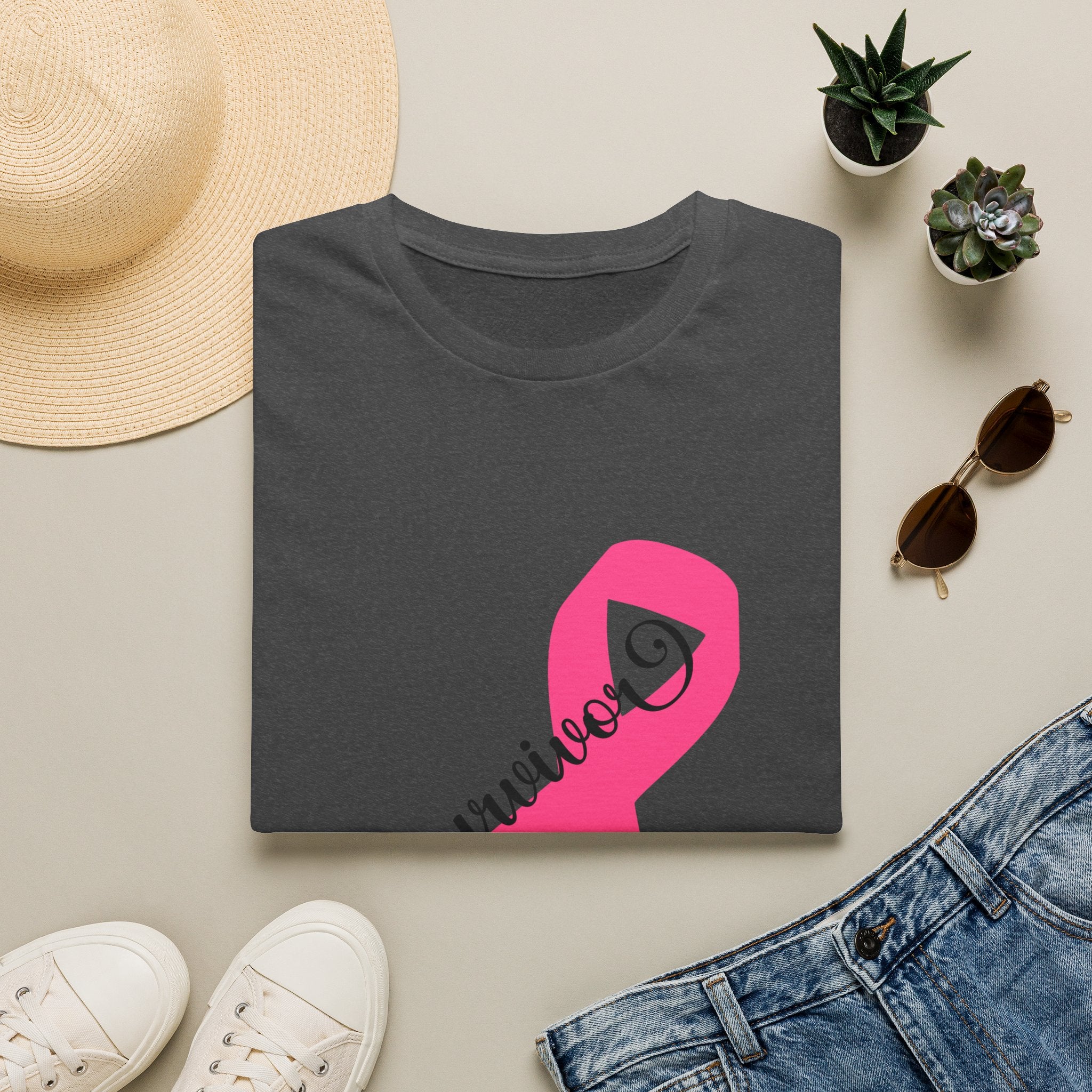 Breast Cancer Survivor Pink Ribbon T-Shirt