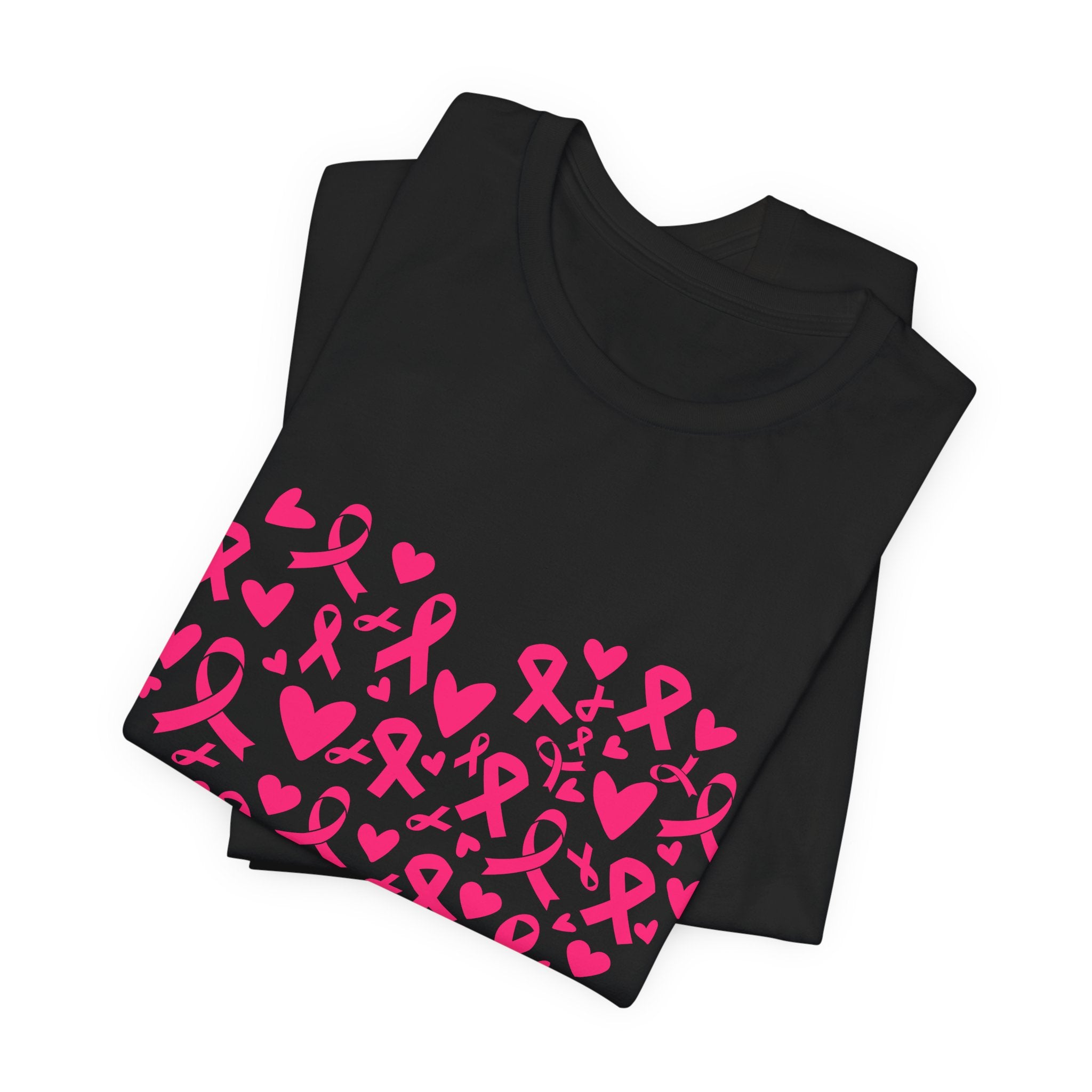 Breast Cancer Awareness Ribbon Heart Tee