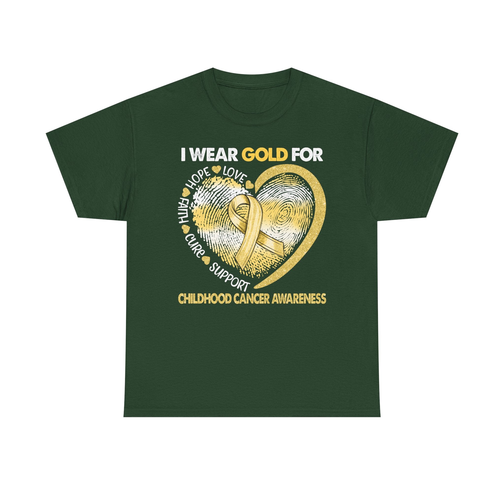 Gold Ribbon Childhood Cancer Awareness T-Shirt