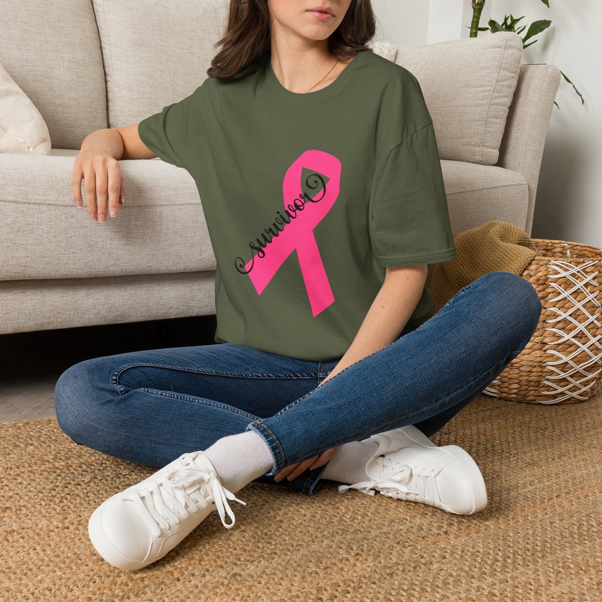 Breast Cancer Survivor Pink Ribbon T-Shirt