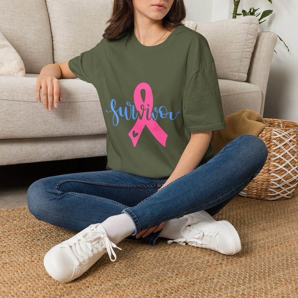 Breast Cancer Survivor T-Shirt — Pink Ribbon Survivor Tee