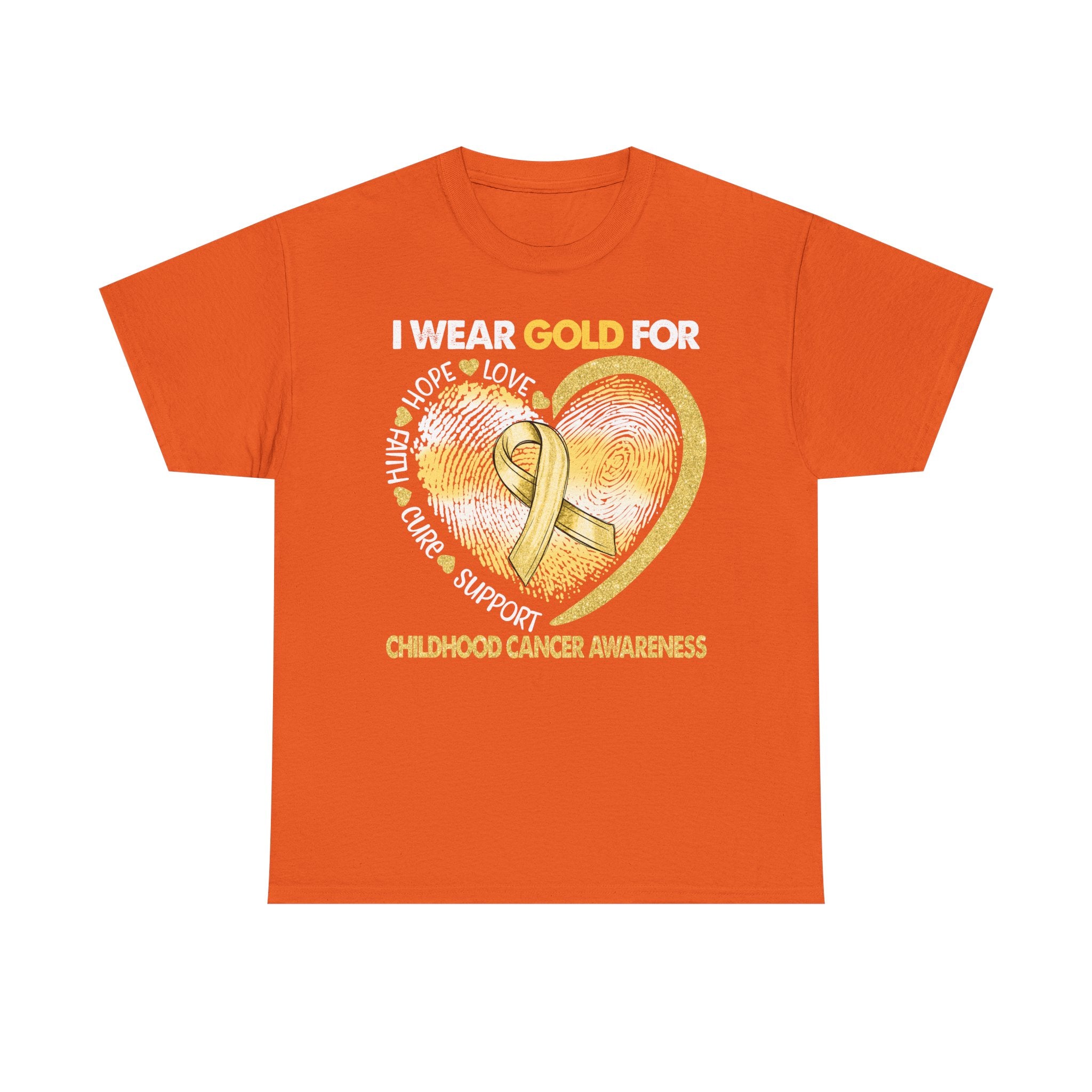 Gold Ribbon Childhood Cancer Awareness T-Shirt