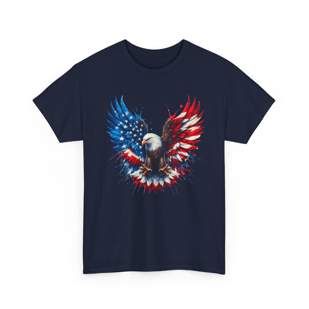 Patriotic Eagle T-Shirt — American Flag Bald Eagle Graphic Tee
