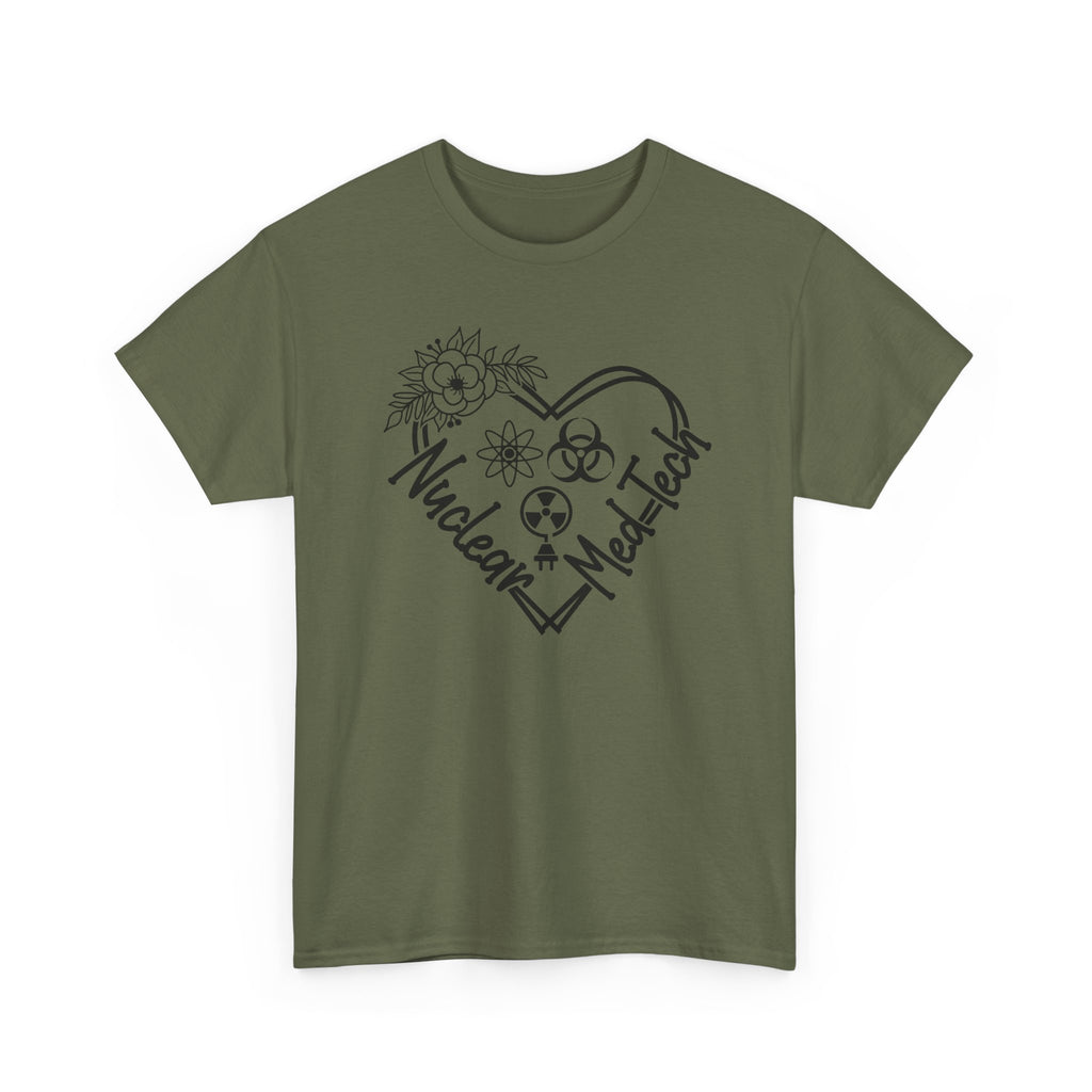 Nuclear MedTech Heart T-Shirt – Medical Tech Biohazard Pulse Graphic Tee
