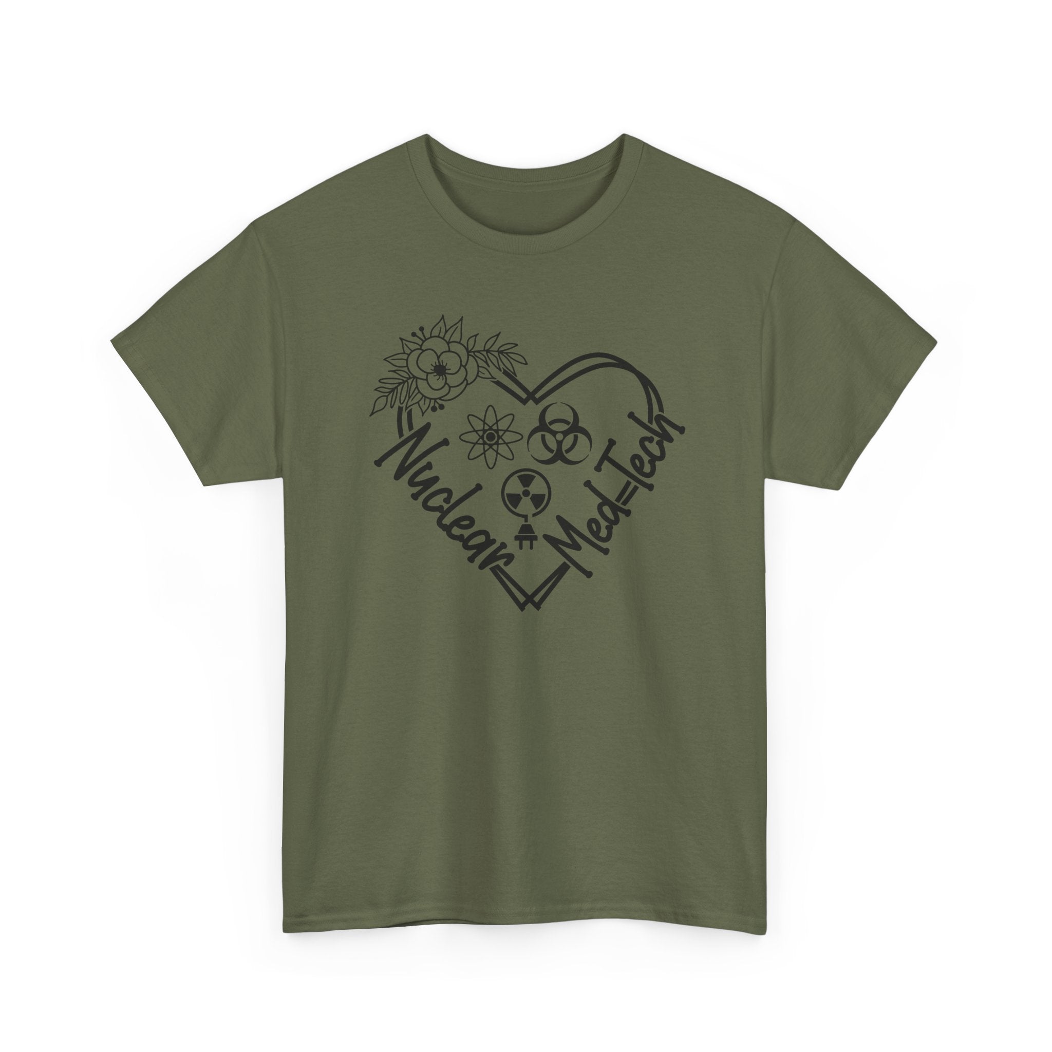 Nuclear MedTech Heart T-Shirt – Medical Tech Biohazard Pulse Graphic Tee