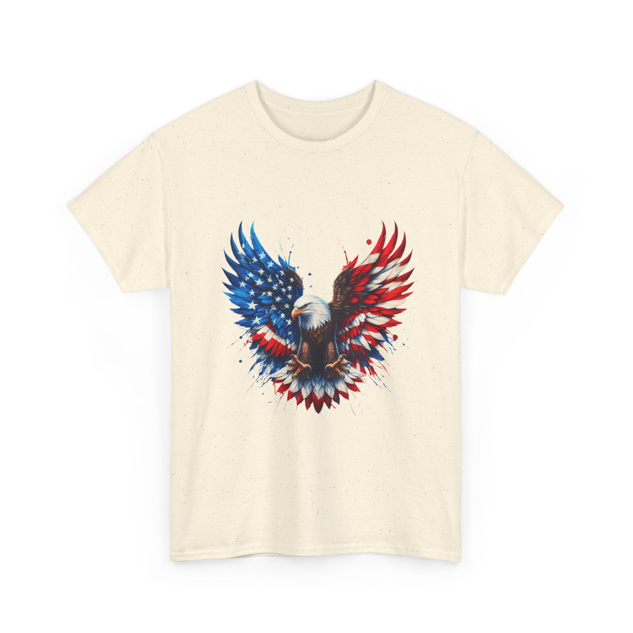 Patriotic Eagle T-Shirt — American Flag Bald Eagle Graphic Tee