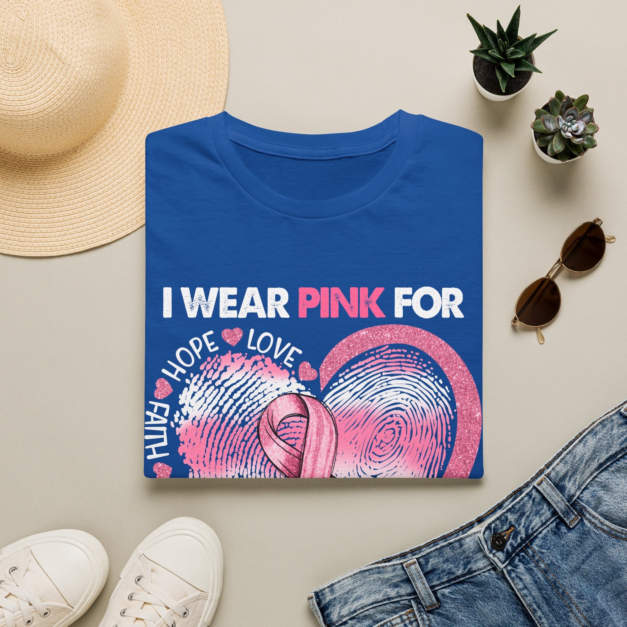 Unisex Softstyle T-Shirt Breast Cancer Awareness Heart