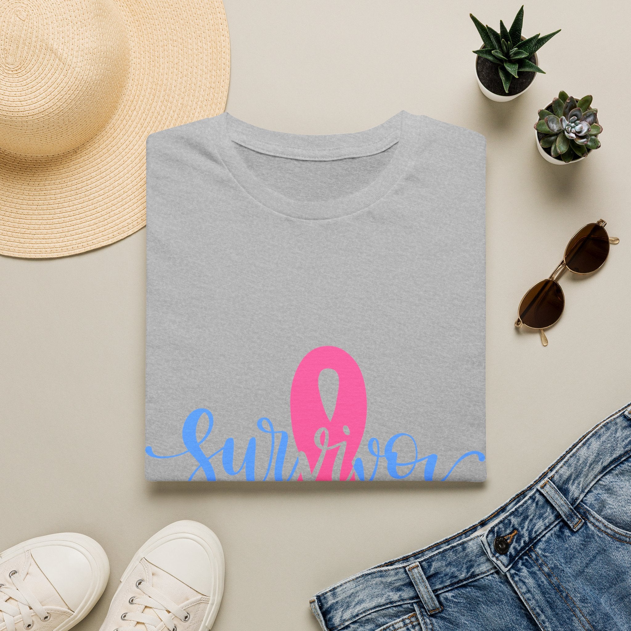 Breast Cancer Survivor T-Shirt — Pink Ribbon Survivor Tee