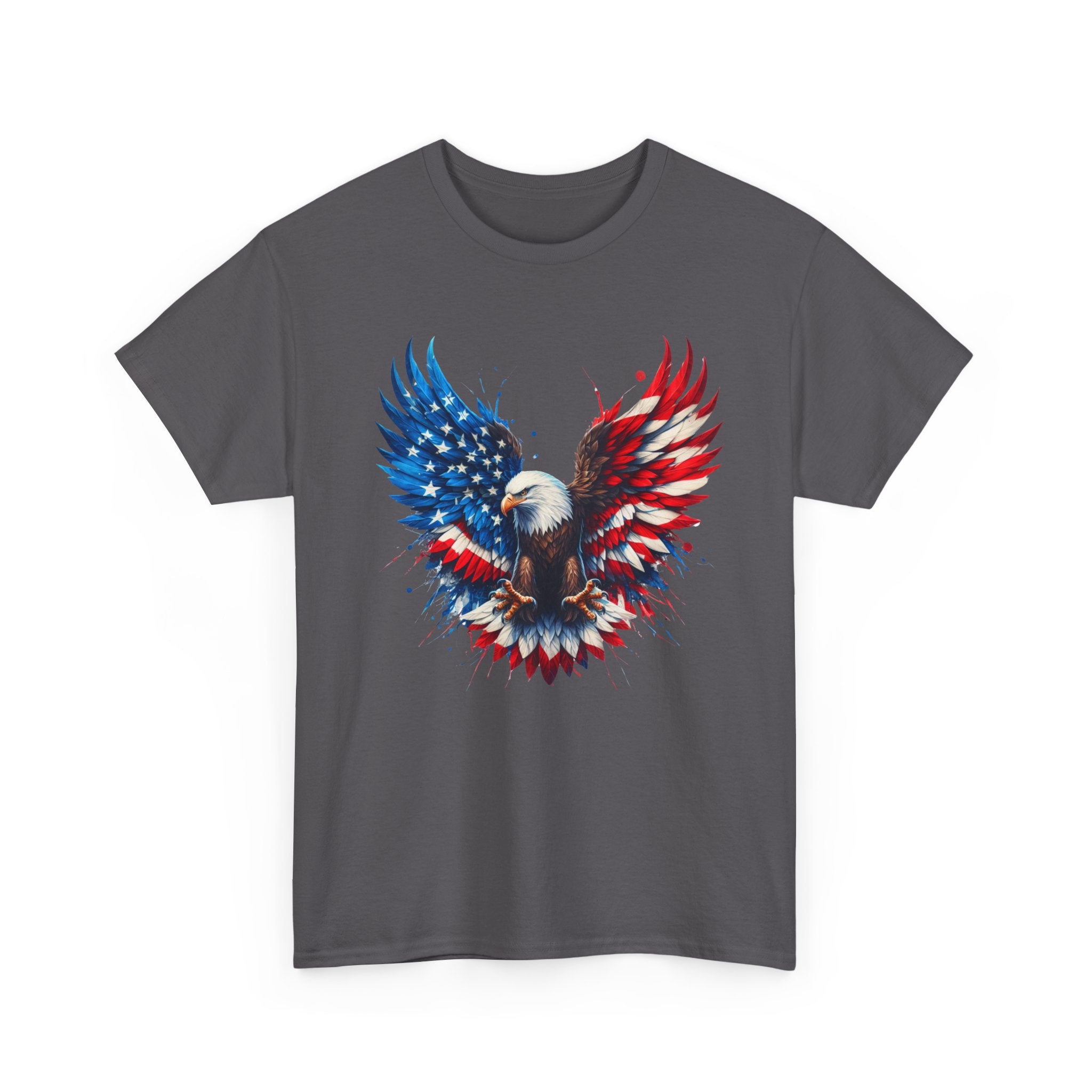 Patriotic Eagle T-Shirt — American Flag Bald Eagle Graphic Tee