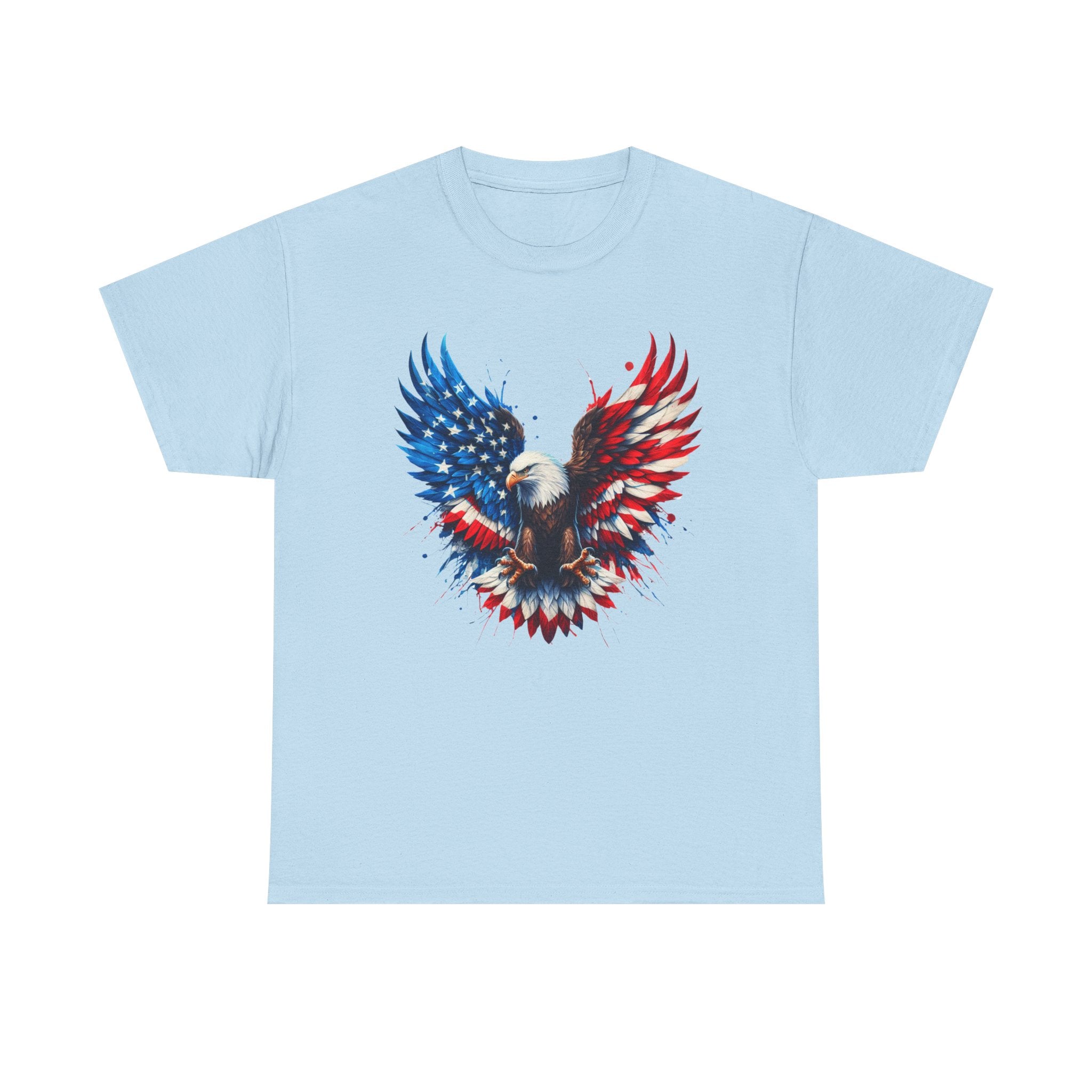 Patriotic Eagle T-Shirt — American Flag Bald Eagle Graphic Tee