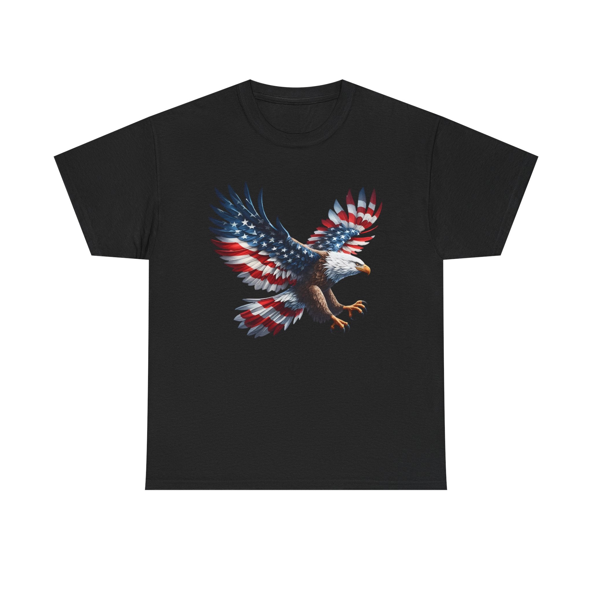 Eagle Flag T-Shirt — Patriotic Bald Eagle Graphic Tee