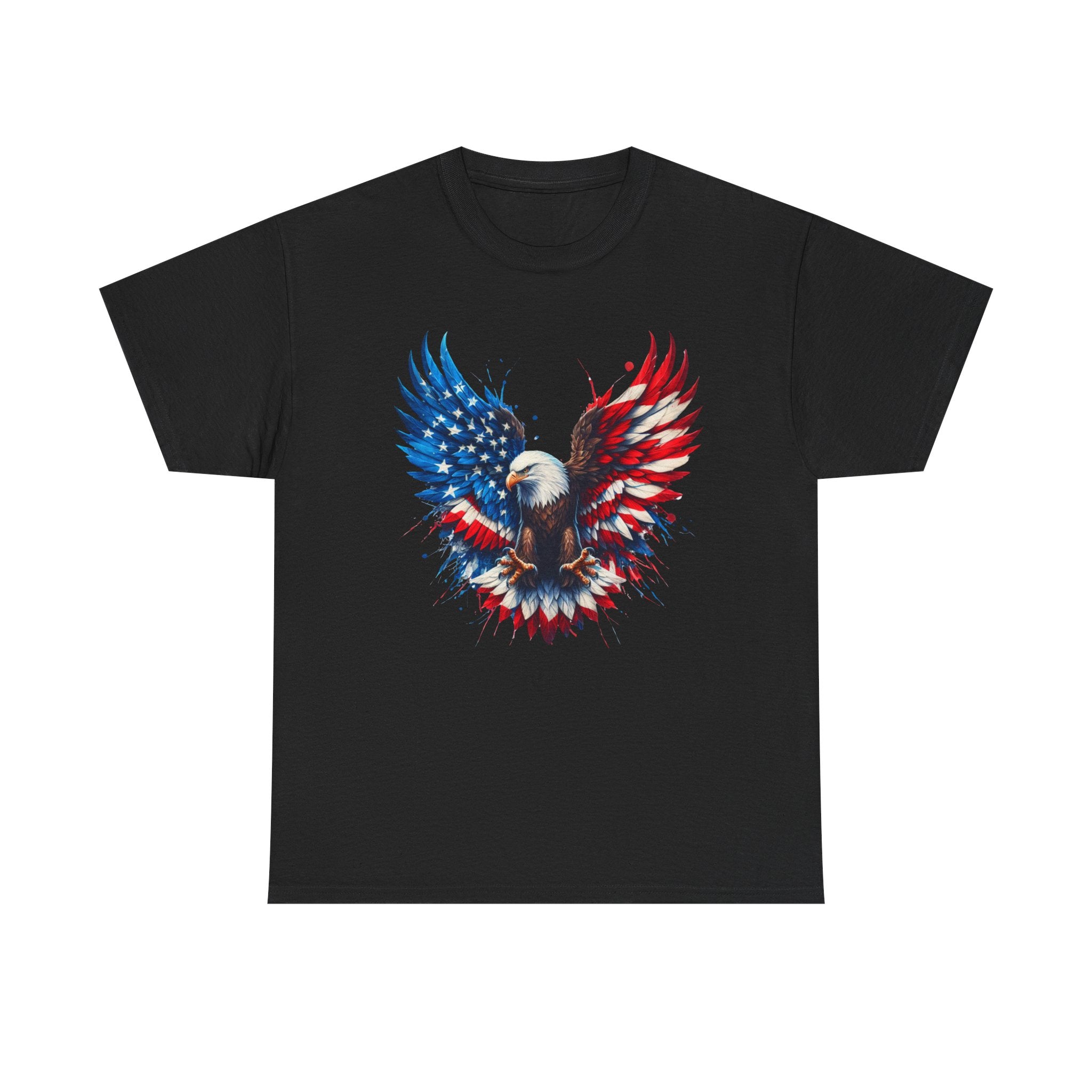 Patriotic Eagle T-Shirt — American Flag Bald Eagle Graphic Tee