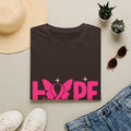Hope Butterfly Breast Cancer Awareness T-Shirt — “Hope for my mom” Pink Ribbon Tee