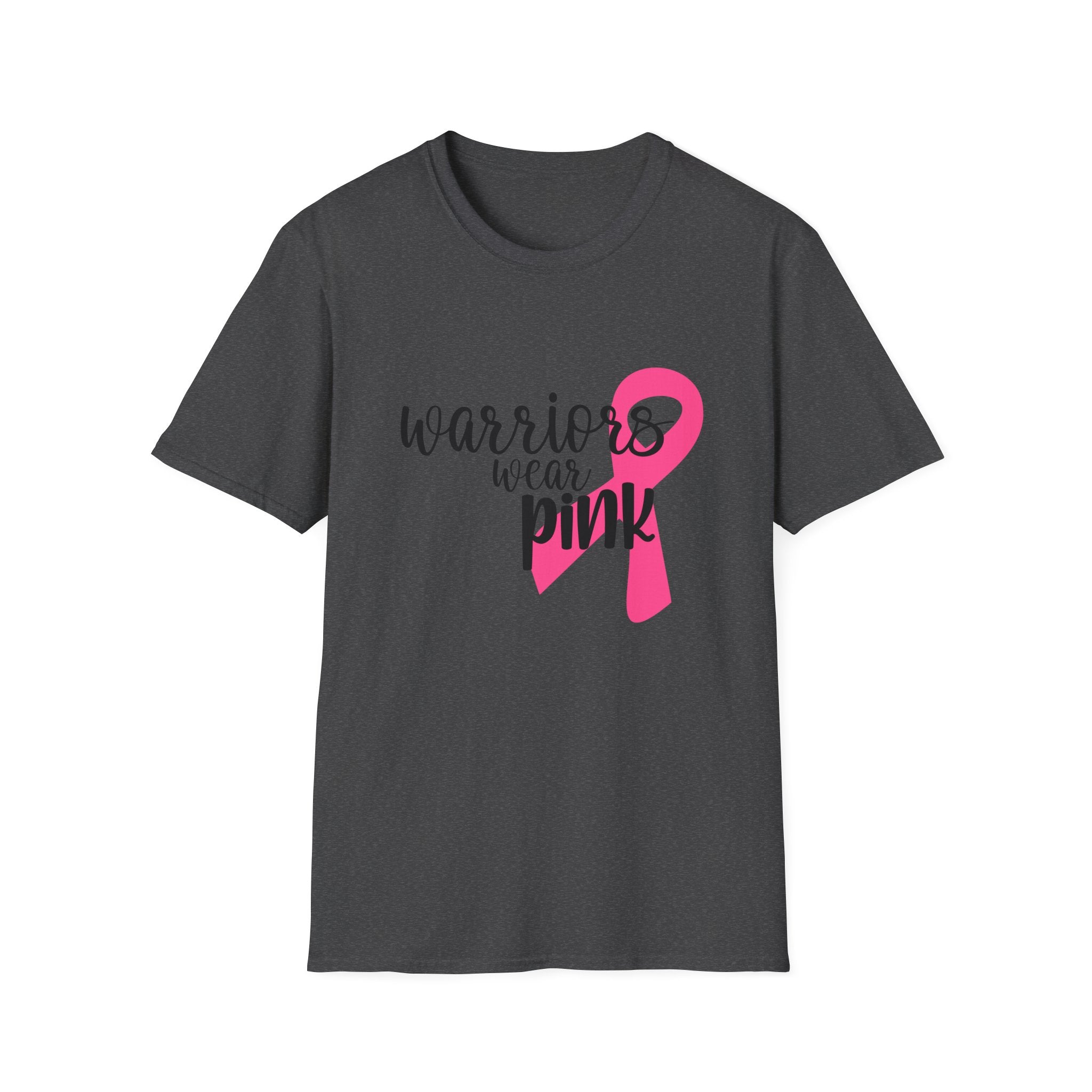 Breast Cancer Awareness T-Shirt — "Warriors Wear Pink" Ribbon Tee