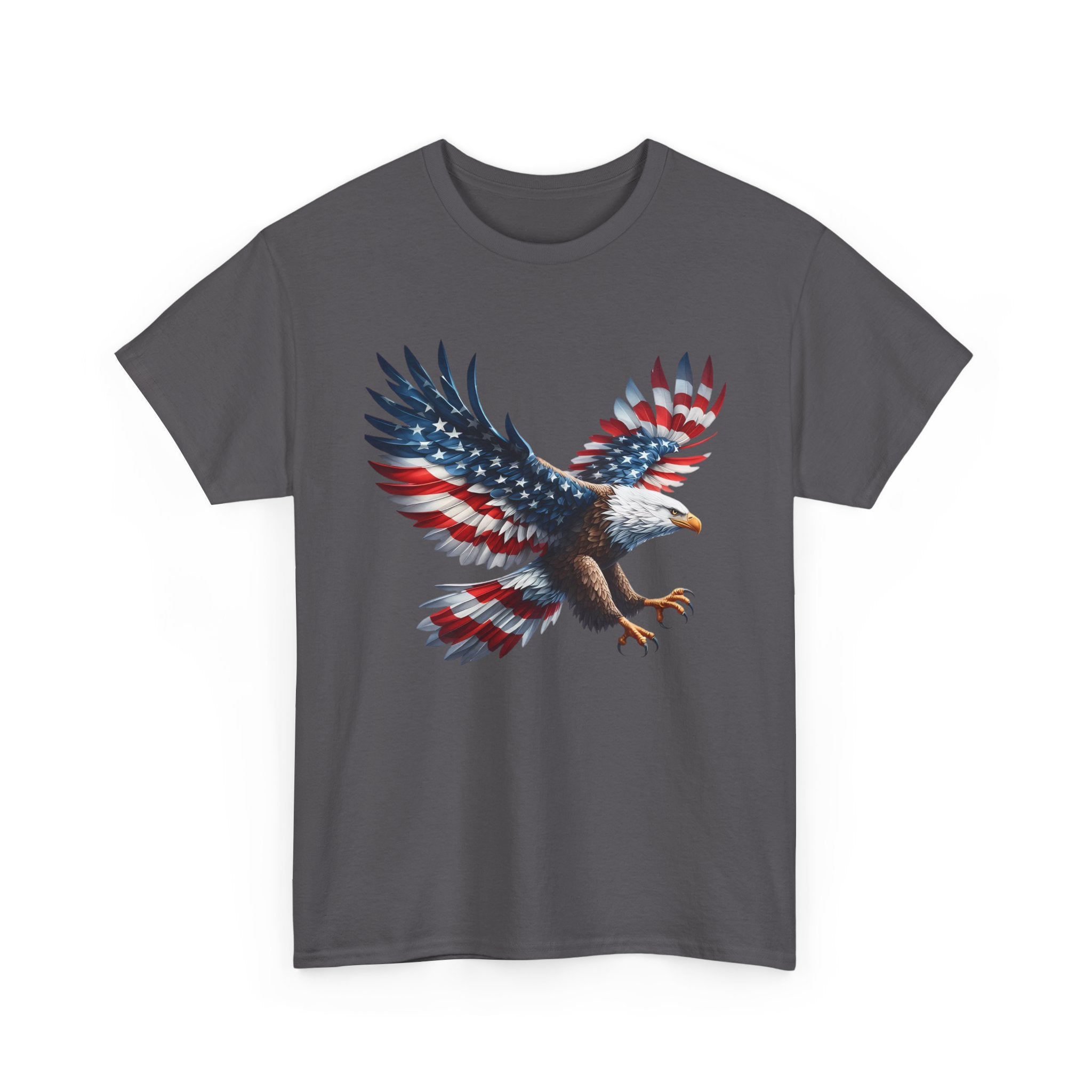 Eagle Flag T-Shirt — Patriotic Bald Eagle Graphic Tee
