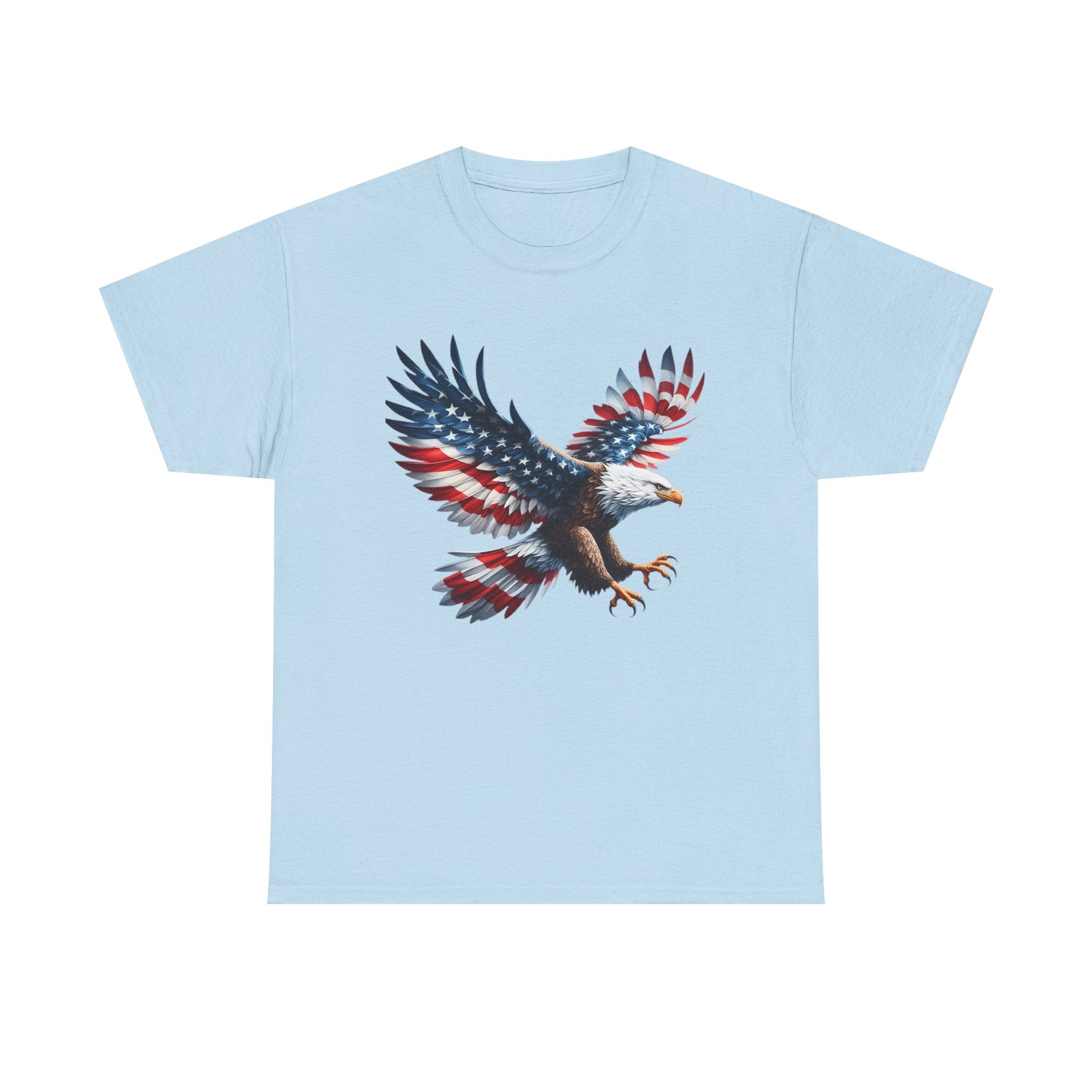 Eagle Flag T-Shirt — Patriotic Bald Eagle Graphic Tee