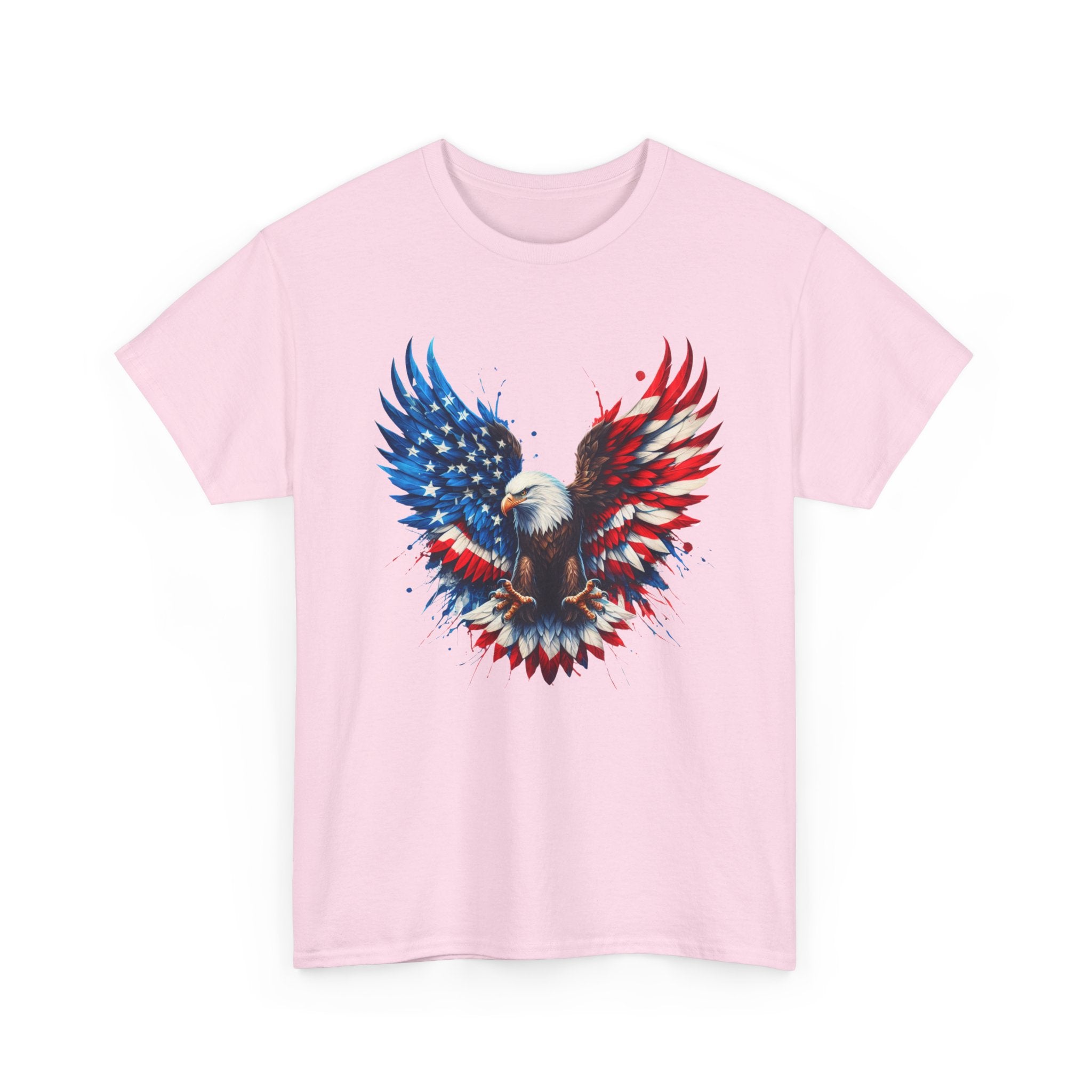 Patriotic Eagle T-Shirt — American Flag Bald Eagle Graphic Tee