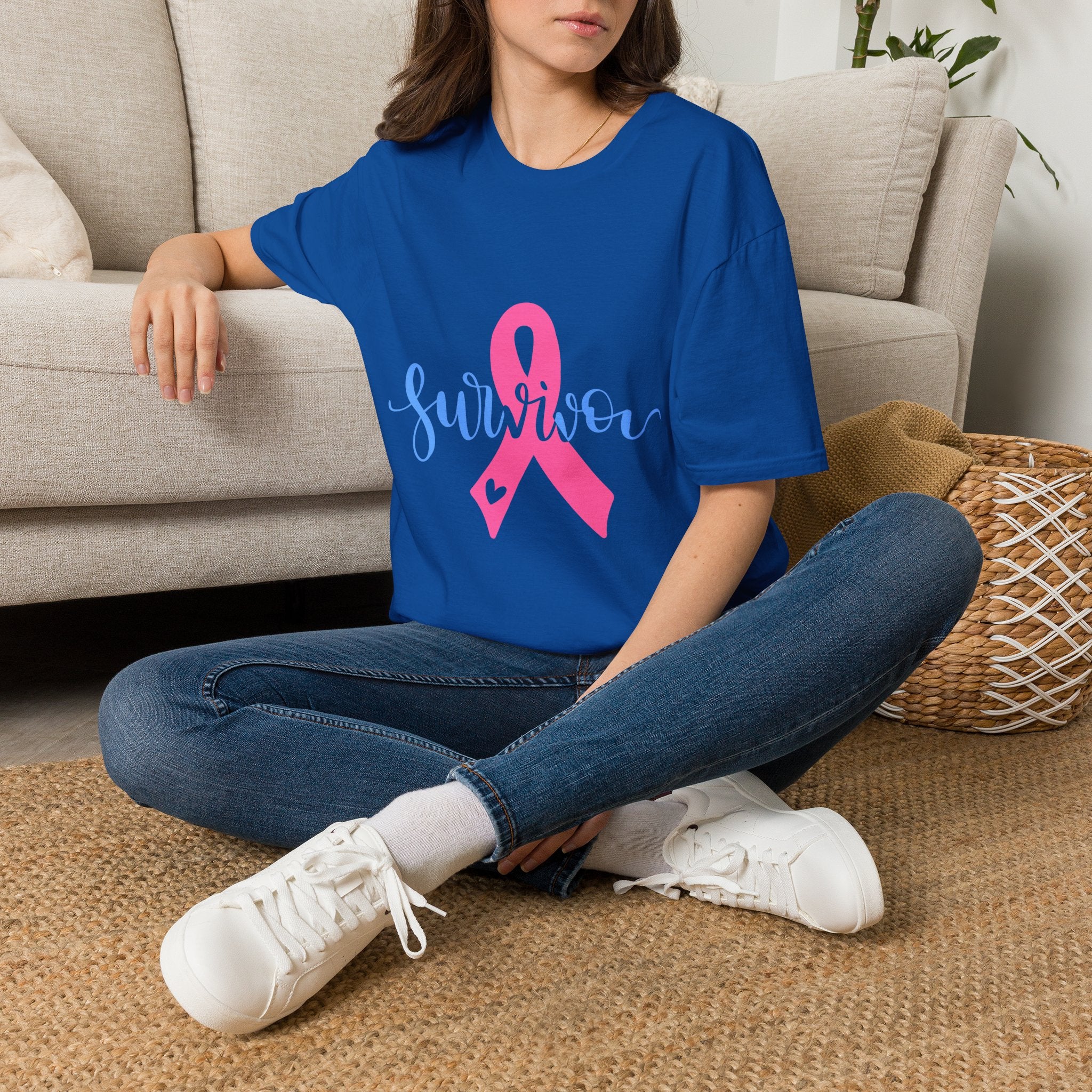Breast Cancer Survivor T-Shirt — Pink Ribbon Survivor Tee
