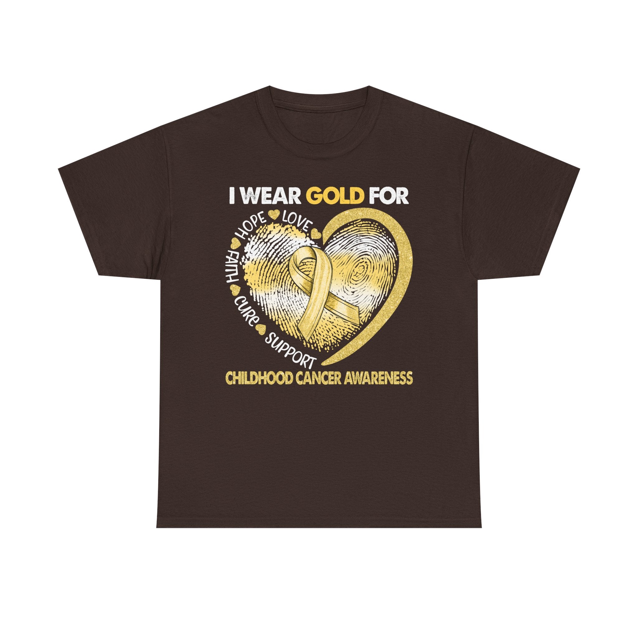 Gold Ribbon Childhood Cancer Awareness T-Shirt