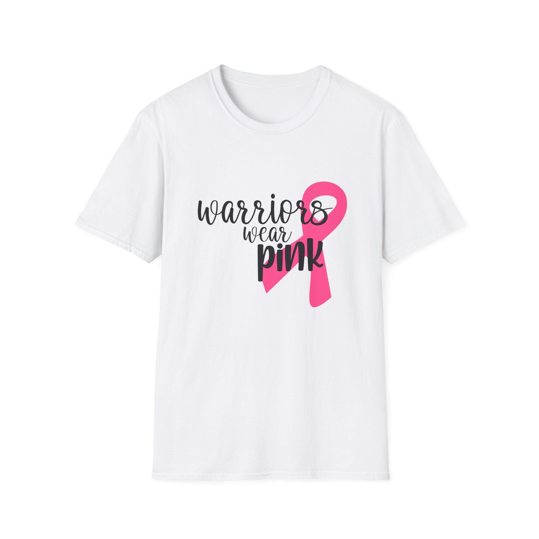 Breast Cancer Awareness T-Shirt — "Warriors Wear Pink" Ribbon Tee