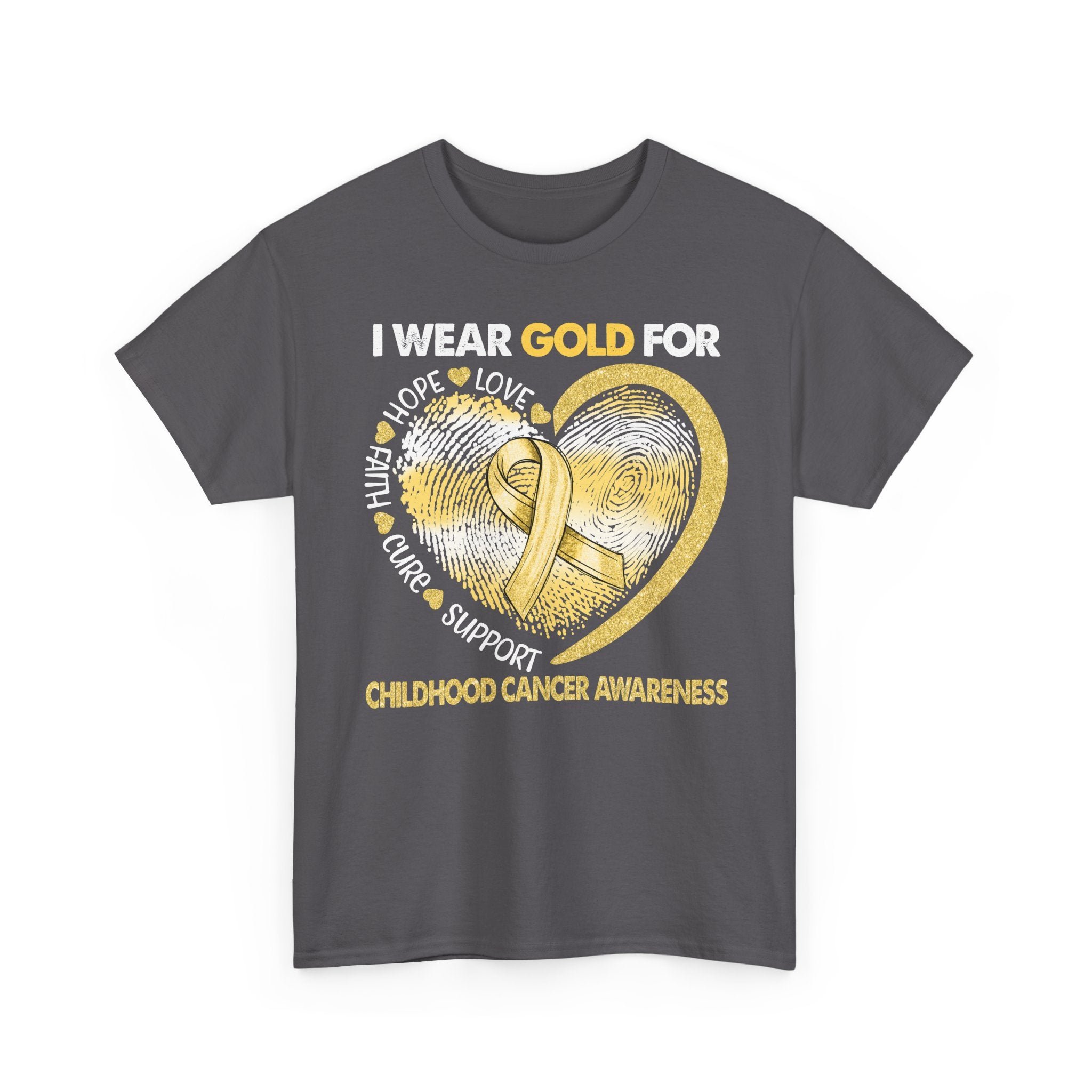 Gold Ribbon Childhood Cancer Awareness T-Shirt
