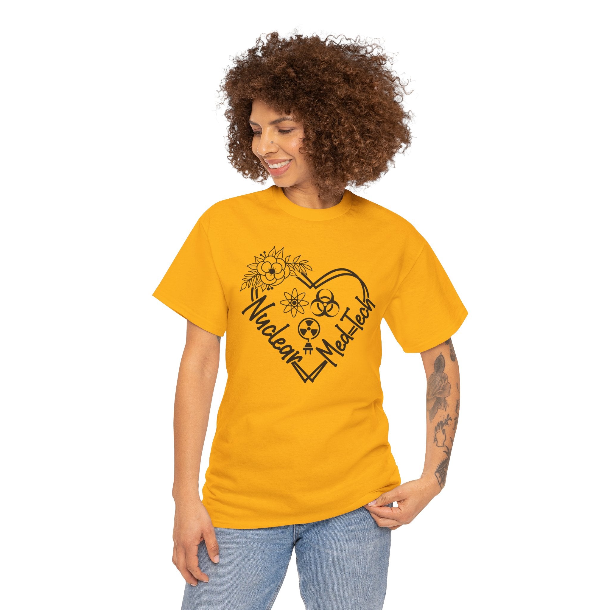 Nuclear MedTech Heart T-Shirt – Medical Tech Biohazard Pulse Graphic Tee