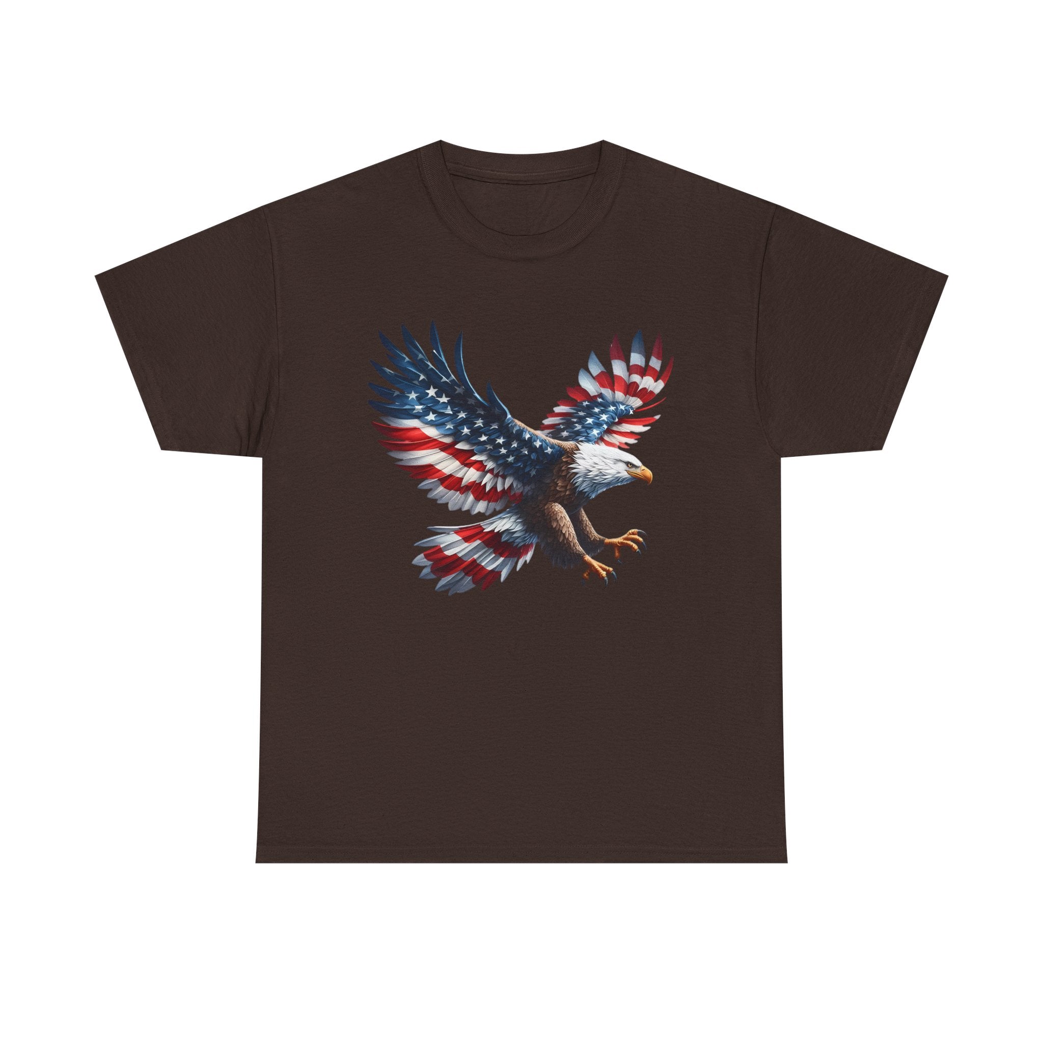 Eagle Flag T-Shirt — Patriotic Bald Eagle Graphic Tee