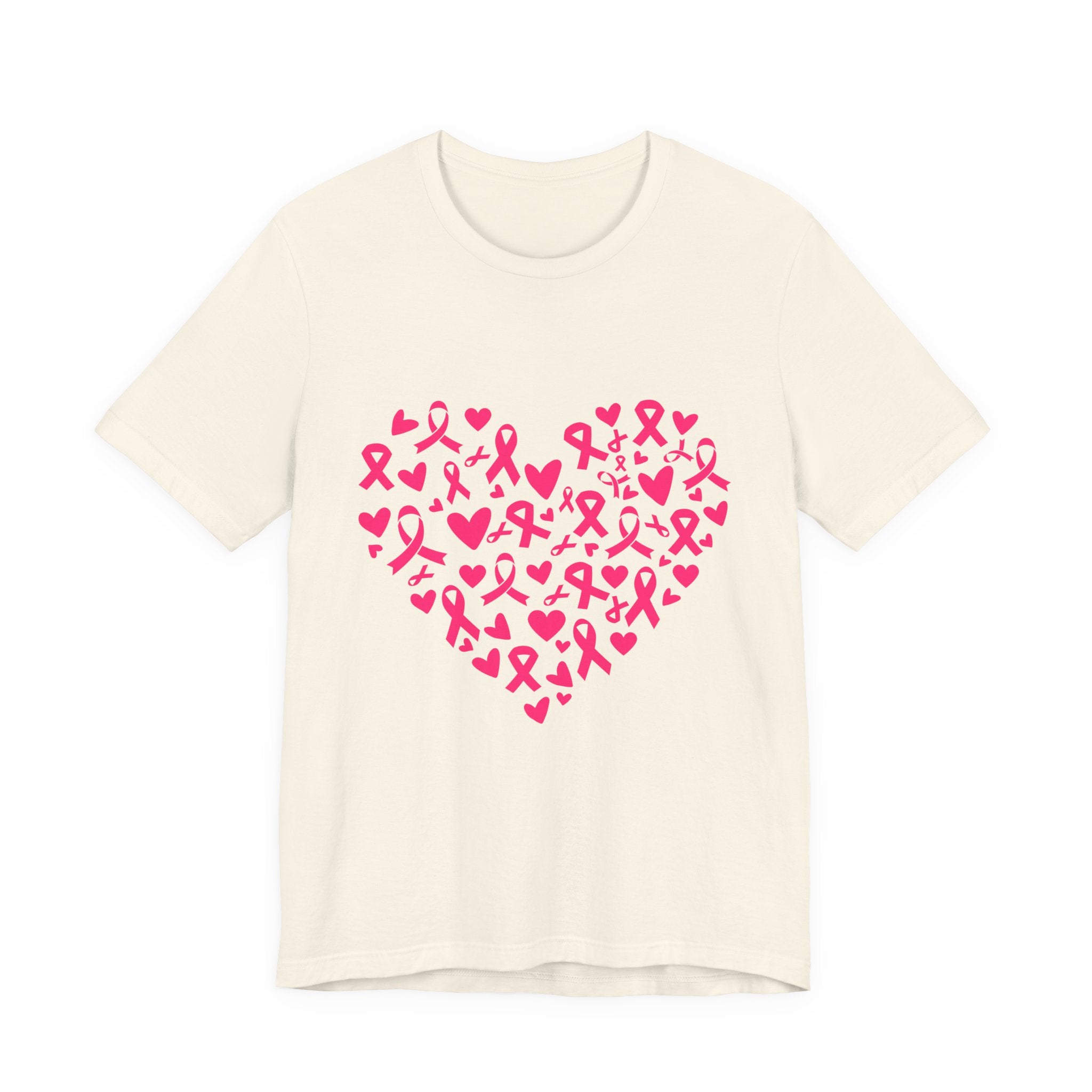 Breast Cancer Awareness Ribbon Heart Tee