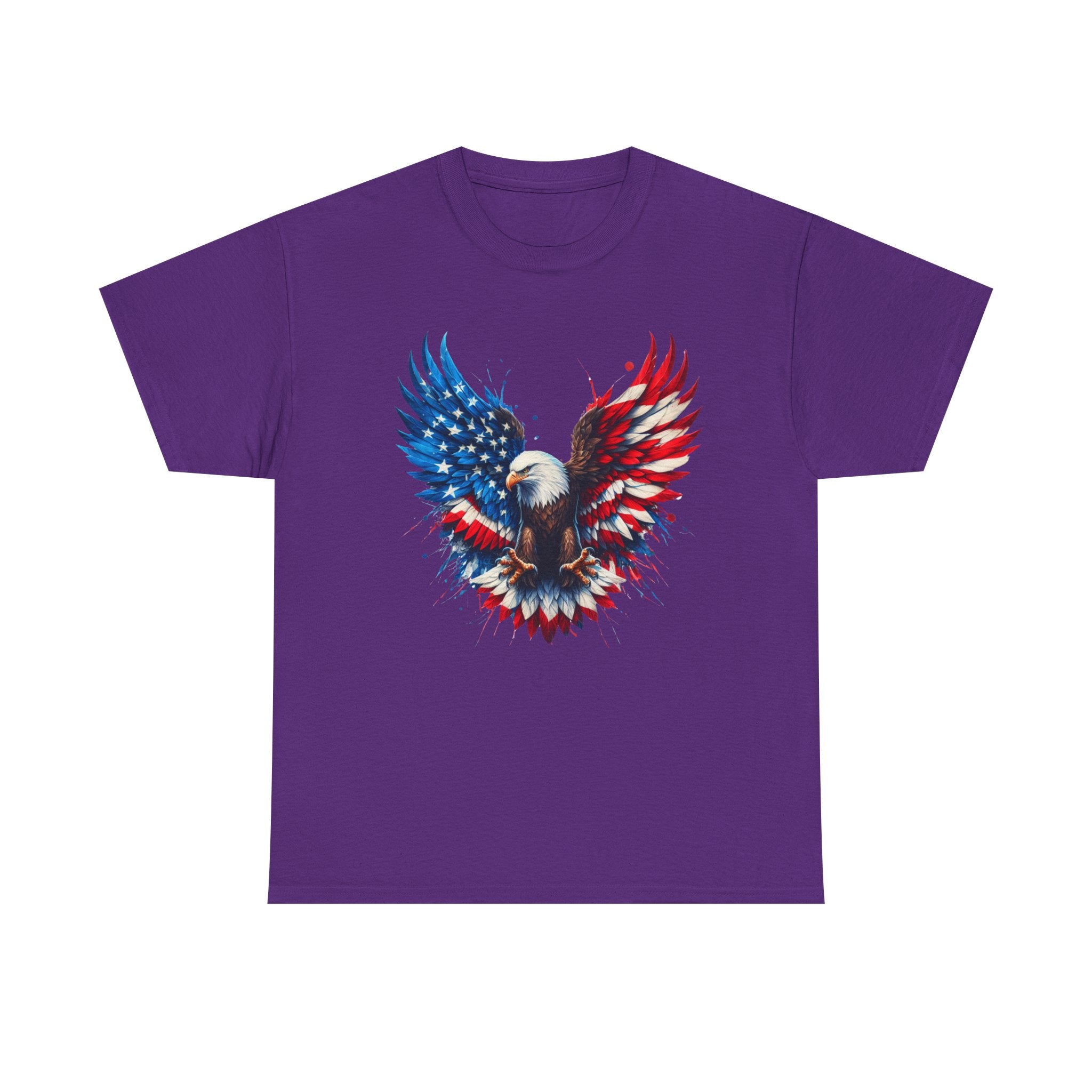 Patriotic Eagle T-Shirt — American Flag Bald Eagle Graphic Tee