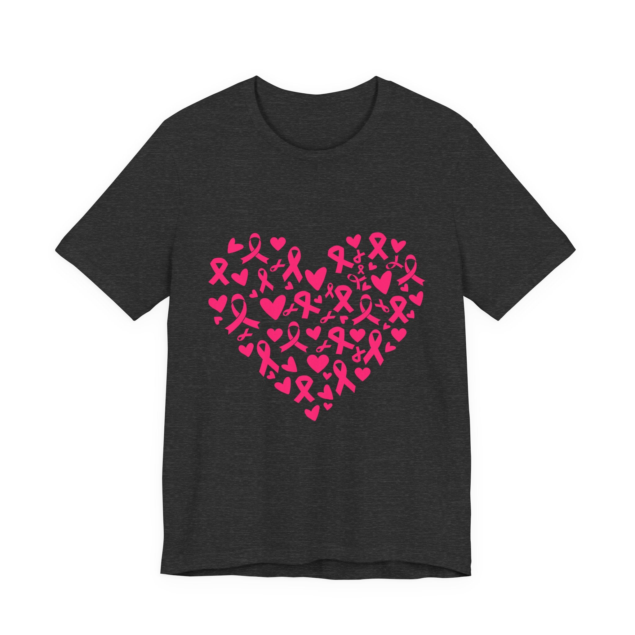Breast Cancer Awareness Ribbon Heart Tee