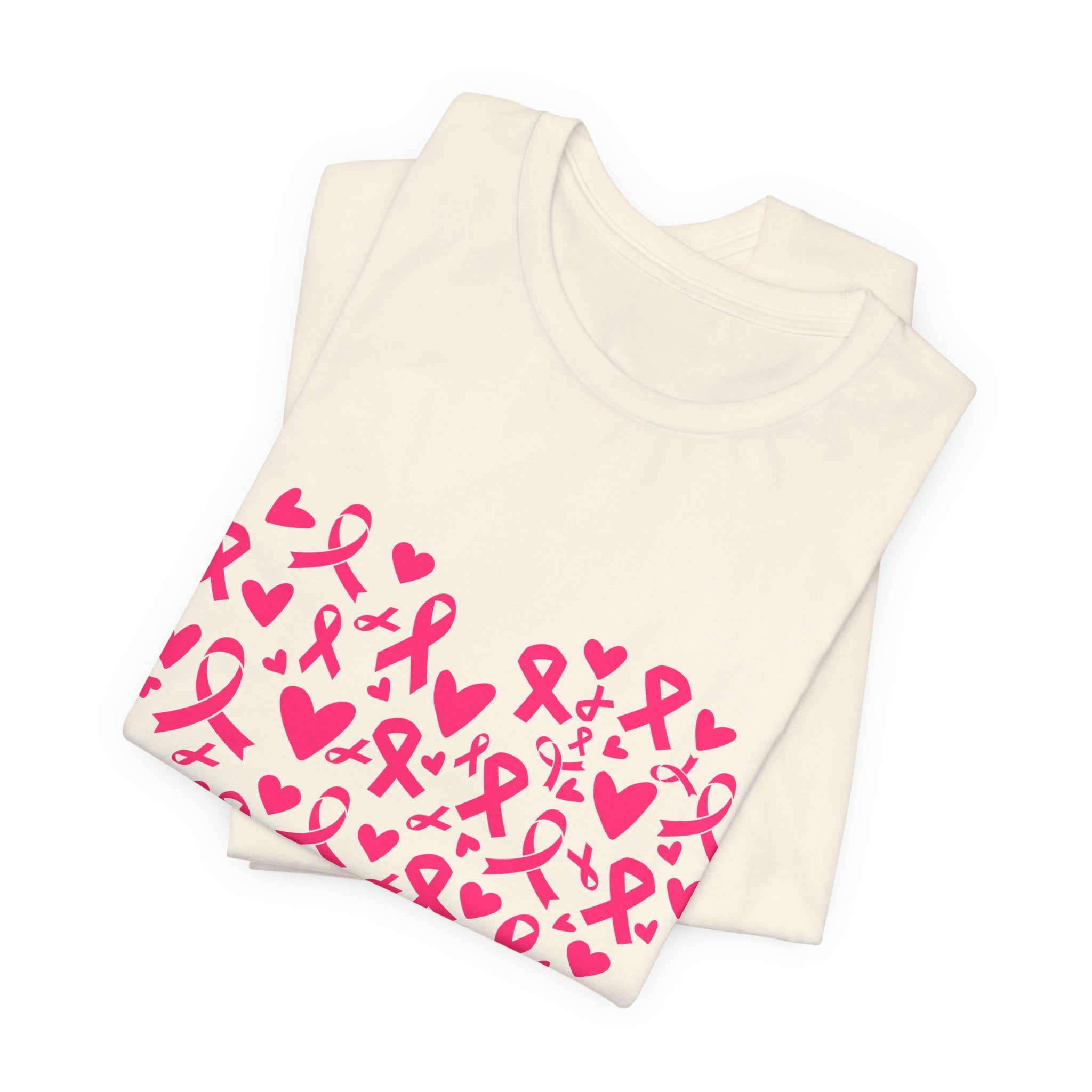 Breast Cancer Awareness Ribbon Heart Tee