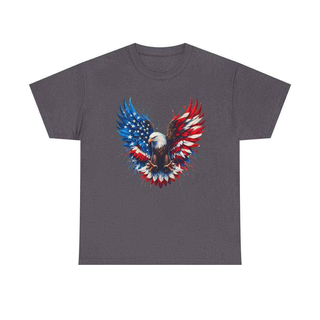 Patriotic Eagle T-Shirt — American Flag Bald Eagle Graphic Tee