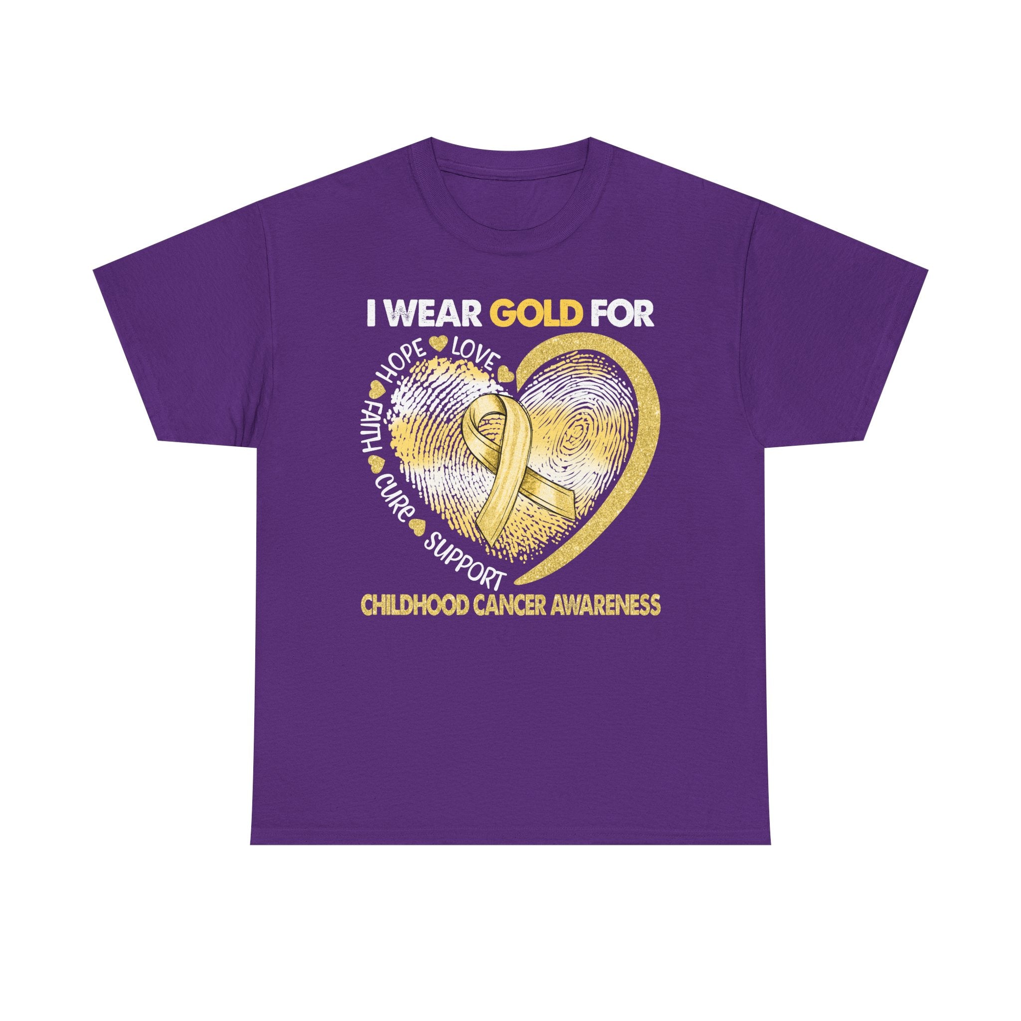 Gold Ribbon Childhood Cancer Awareness T-Shirt