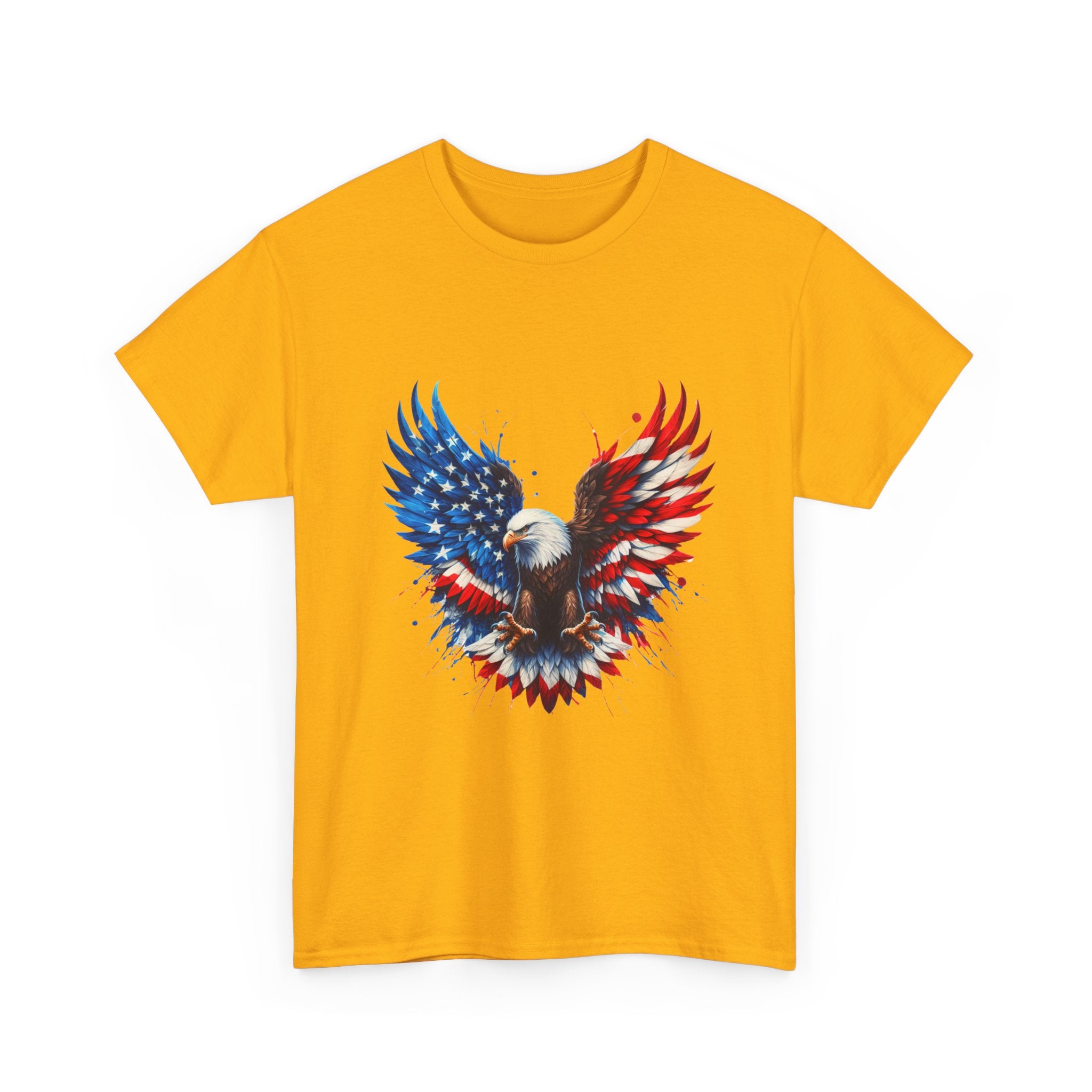 Patriotic Eagle T-Shirt — American Flag Bald Eagle Graphic Tee