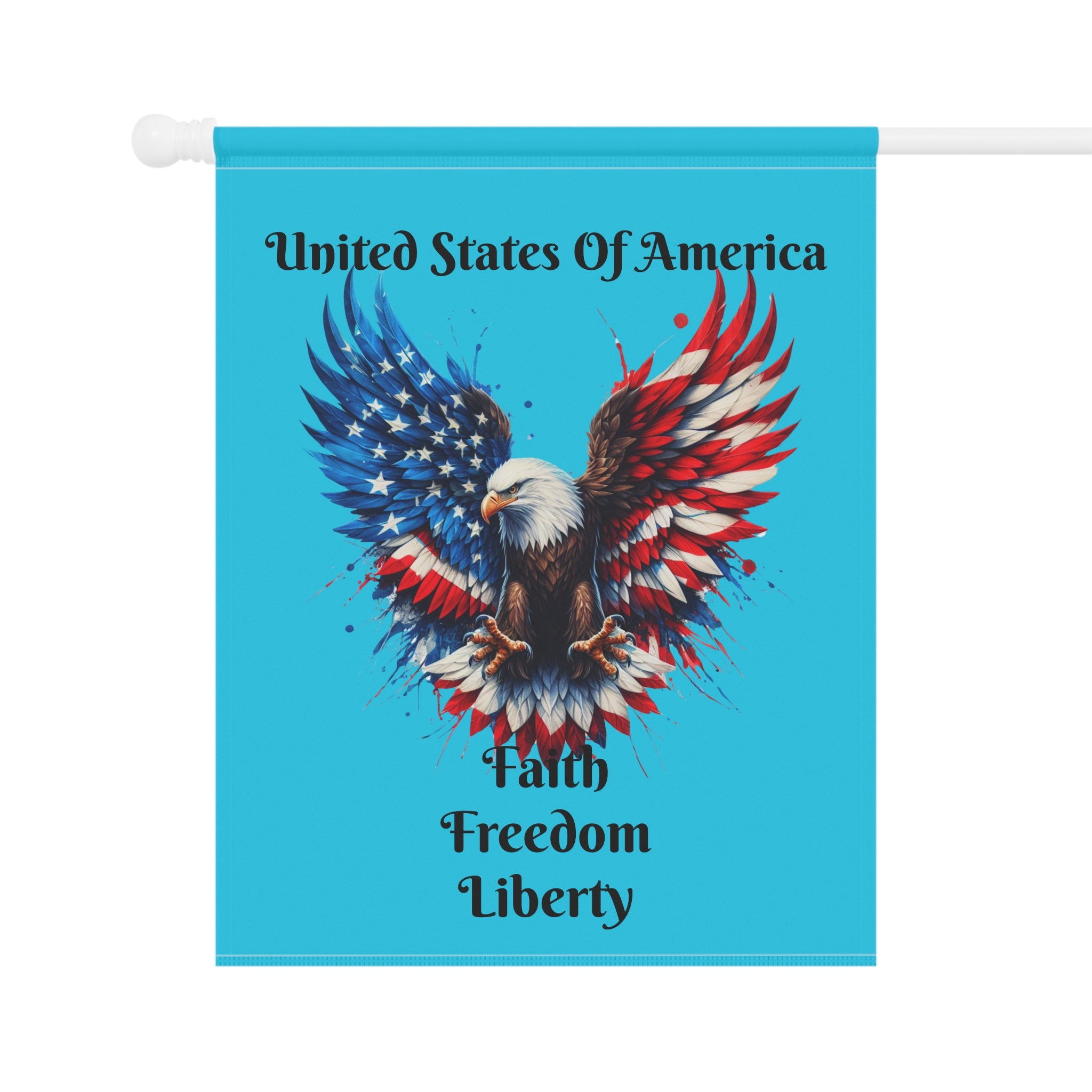 Patriotic Eagle Garden Flag – American Flag Wings House Banner for 4th of July, Memorial Day, Veterans Day