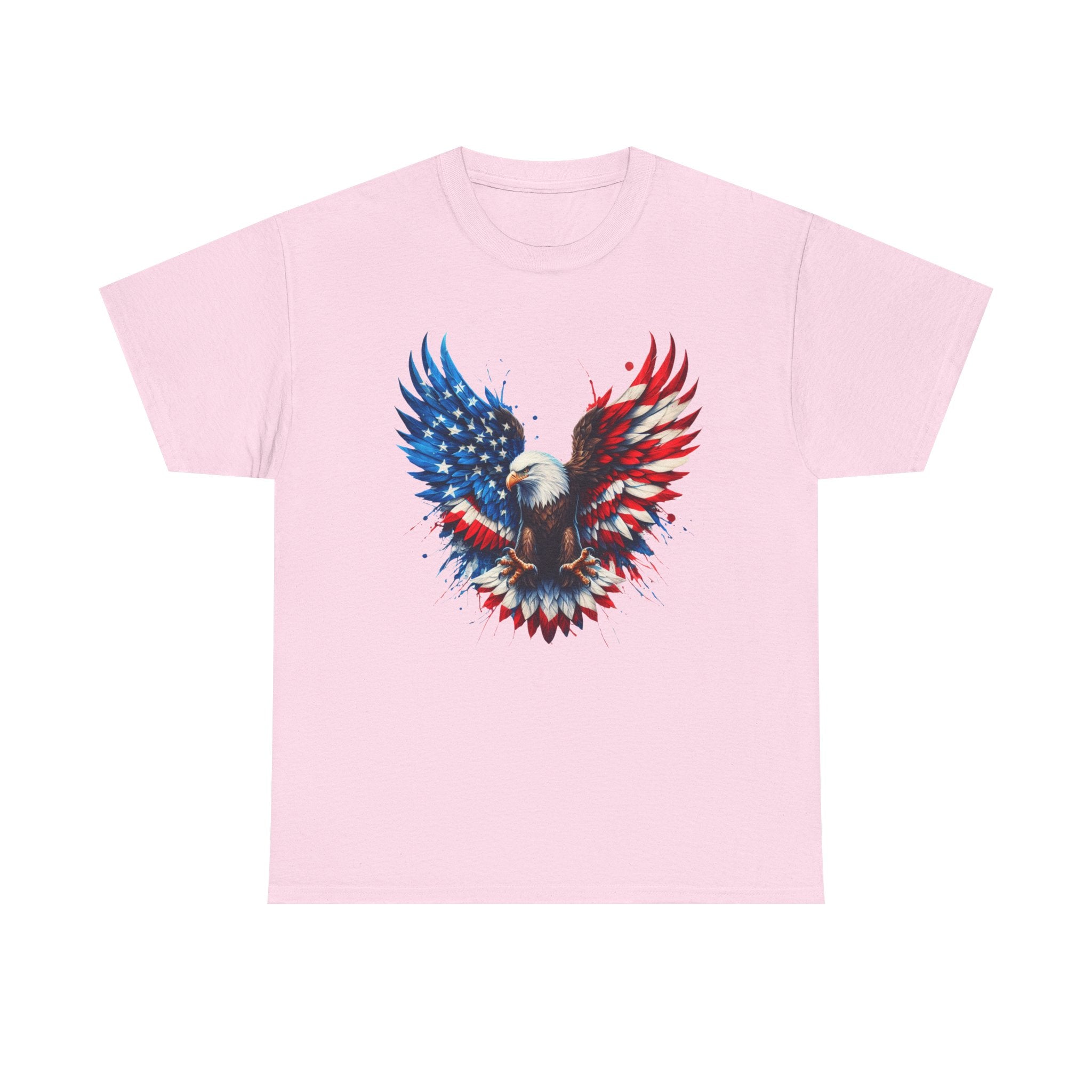 Patriotic Eagle T-Shirt — American Flag Bald Eagle Graphic Tee