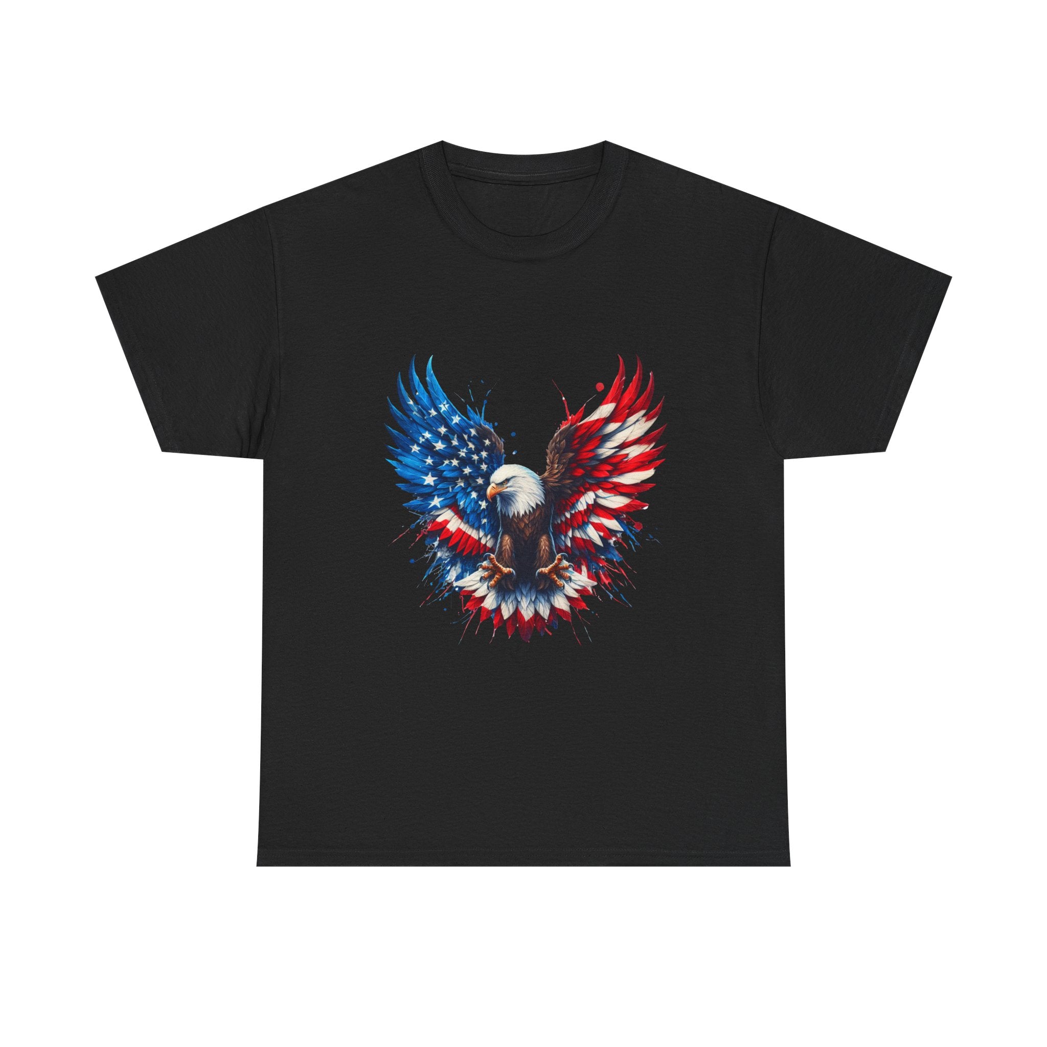 Patriotic Eagle T-Shirt — American Flag Bald Eagle Graphic Tee