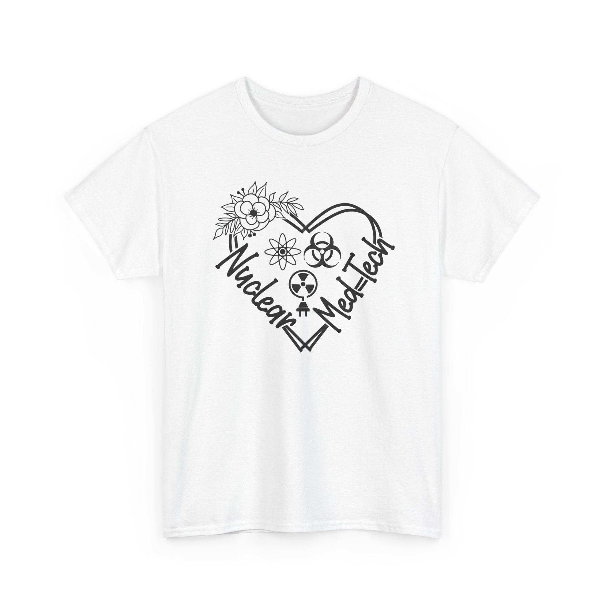 Nuclear MedTech Heart T-Shirt – Medical Tech Biohazard Pulse Graphic Tee