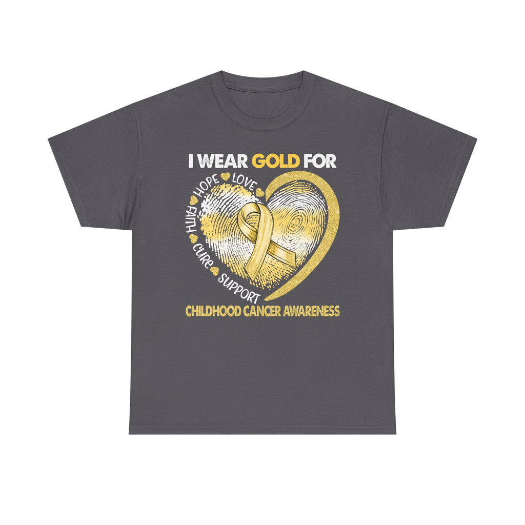 Gold Ribbon Childhood Cancer Awareness T-Shirt