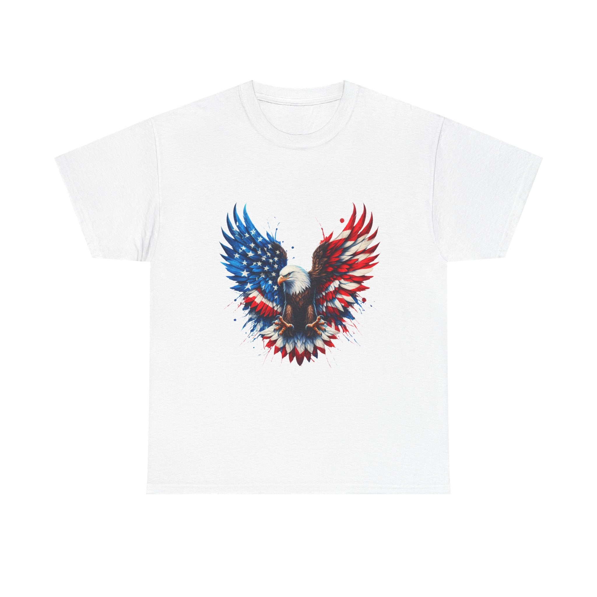 Patriotic Eagle T-Shirt — American Flag Bald Eagle Graphic Tee