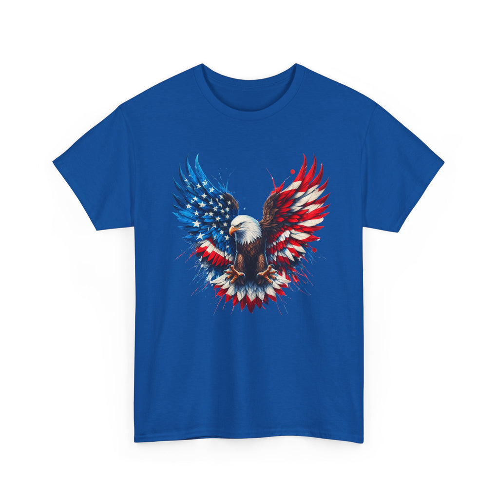 Patriotic Eagle T-Shirt — American Flag Bald Eagle Graphic Tee