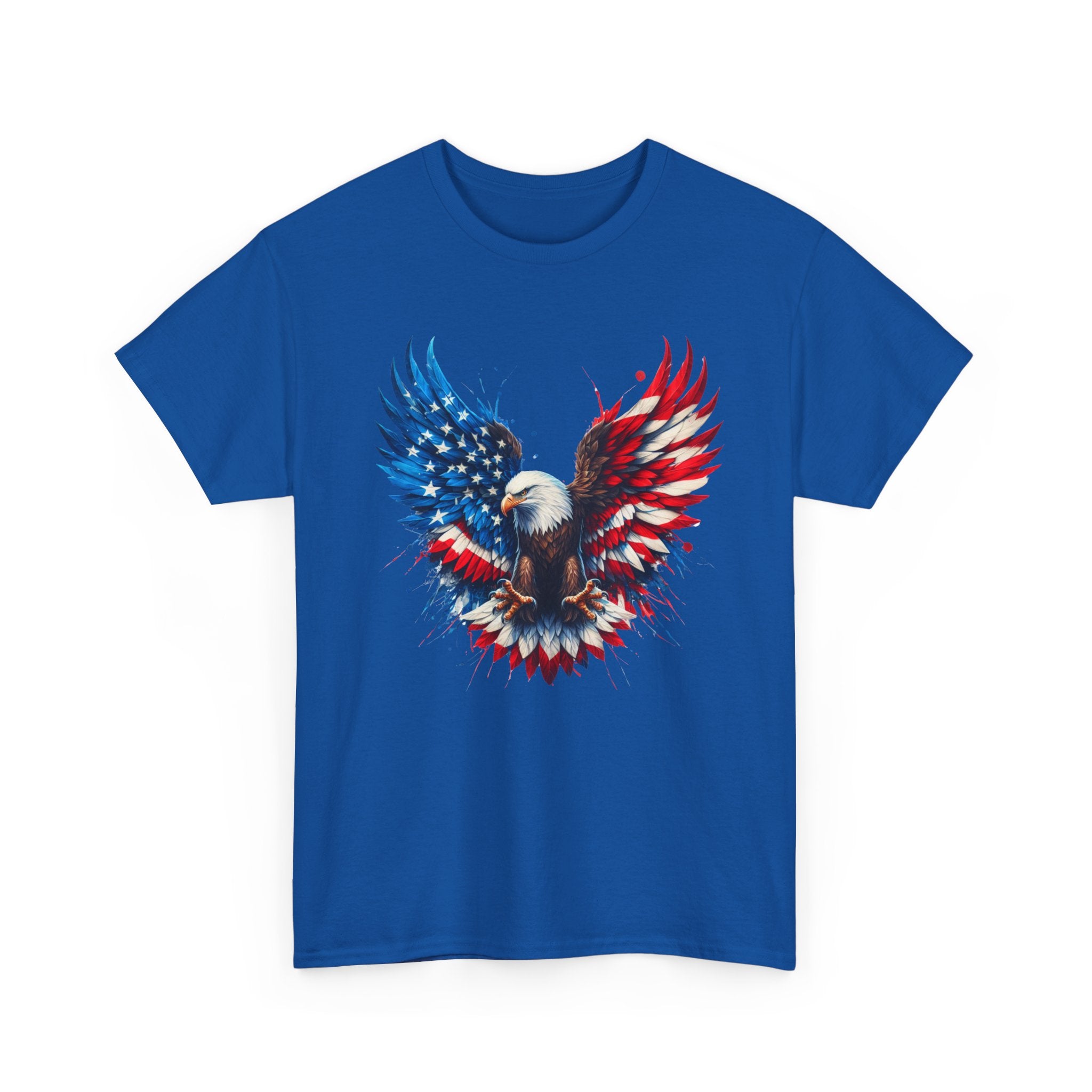 Patriotic Eagle T-Shirt — American Flag Bald Eagle Graphic Tee