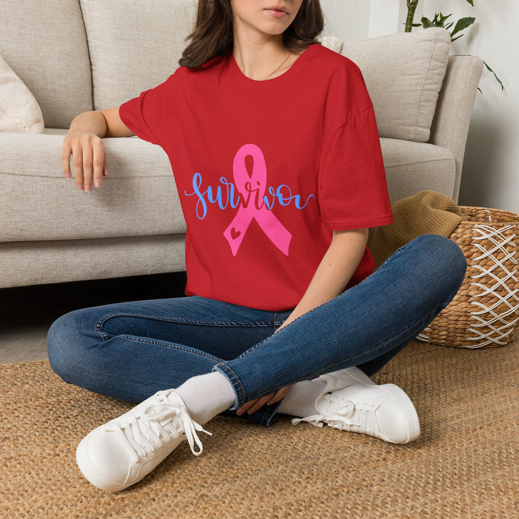 Breast Cancer Survivor T-Shirt — Pink Ribbon Survivor Tee