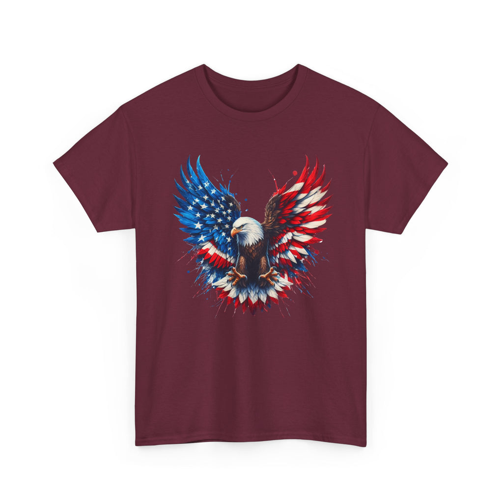 Patriotic Eagle T-Shirt — American Flag Bald Eagle Graphic Tee