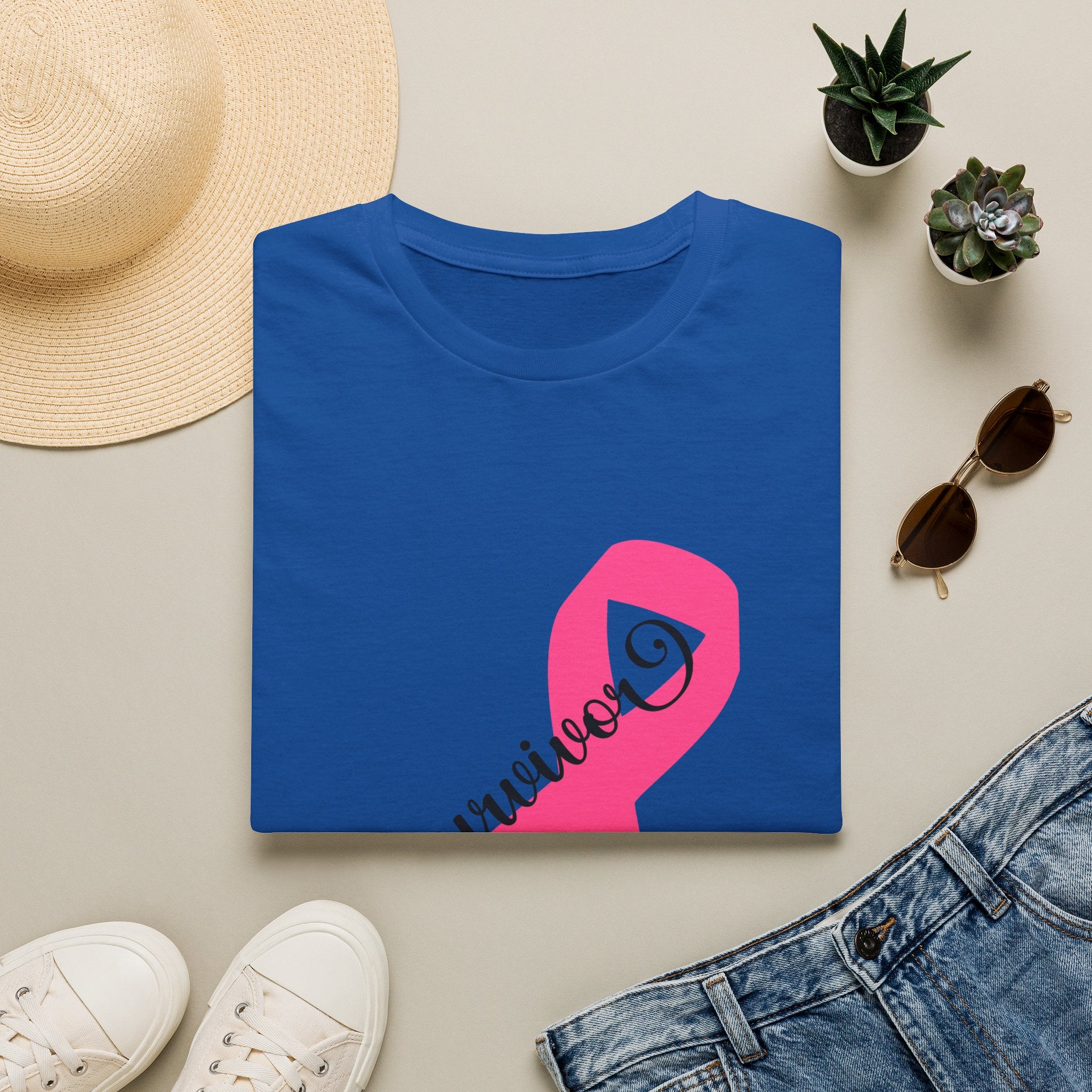 Breast Cancer Survivor Pink Ribbon T-Shirt