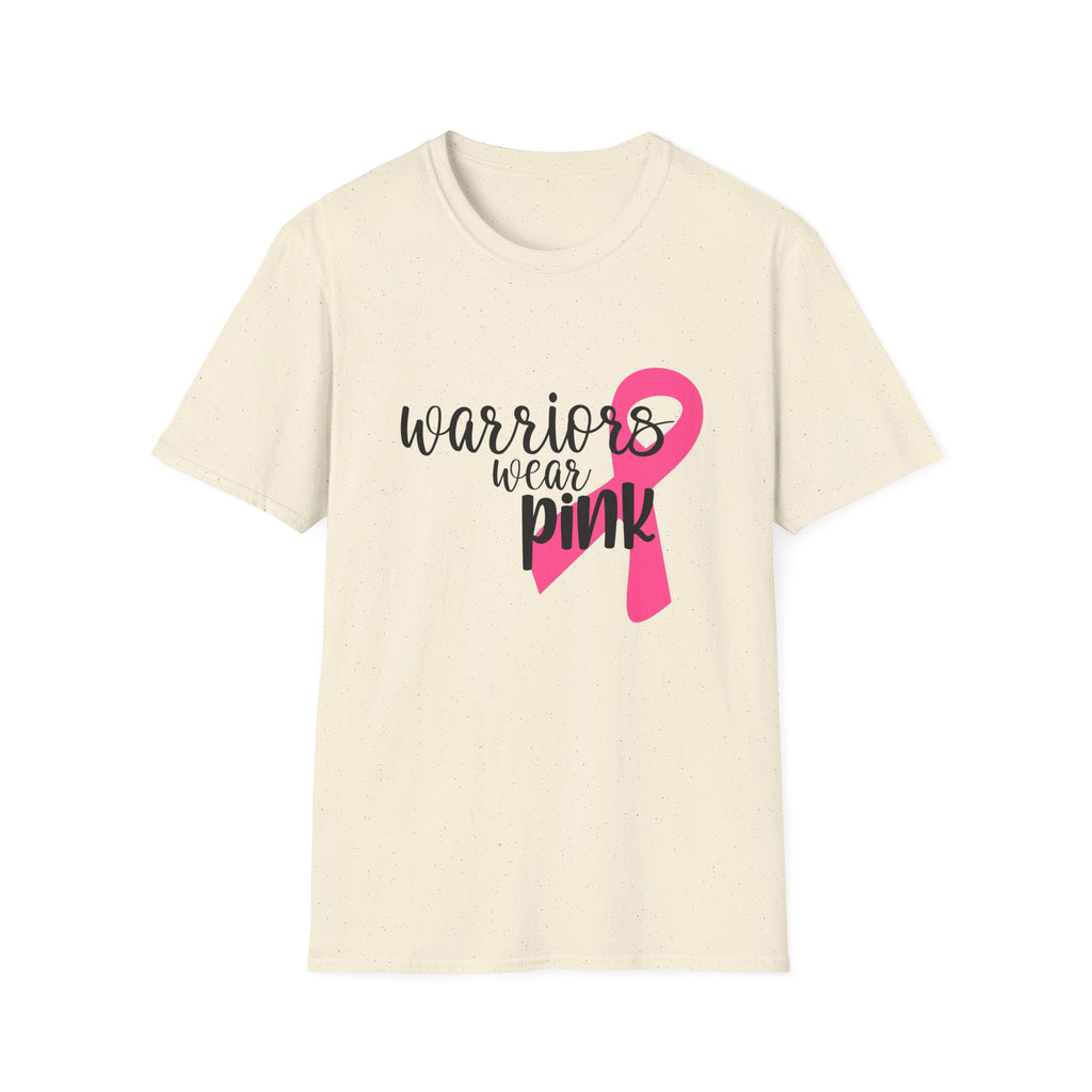 Breast Cancer Awareness T-Shirt — "Warriors Wear Pink" Ribbon Tee