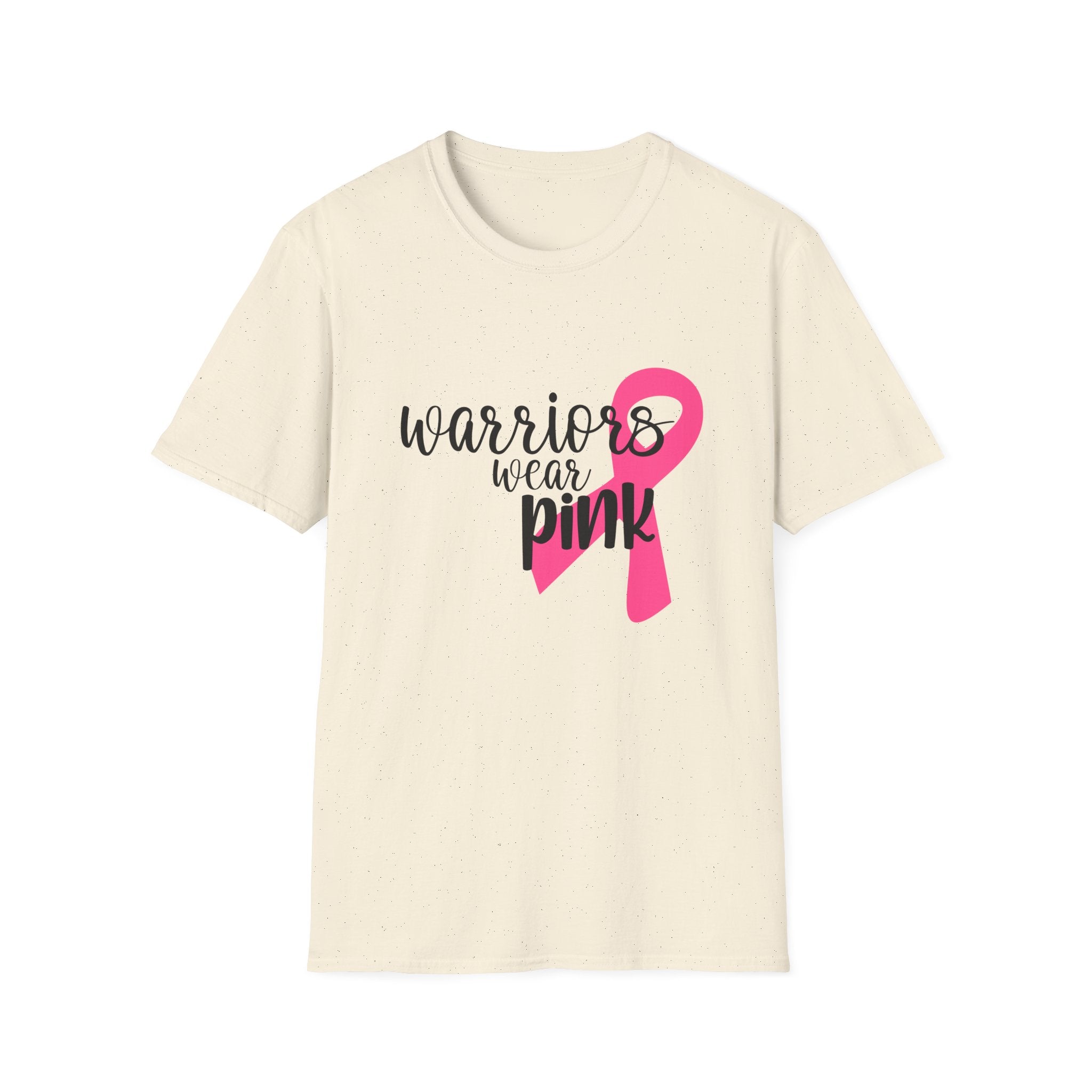 Breast Cancer Awareness T-Shirt — "Warriors Wear Pink" Ribbon Tee