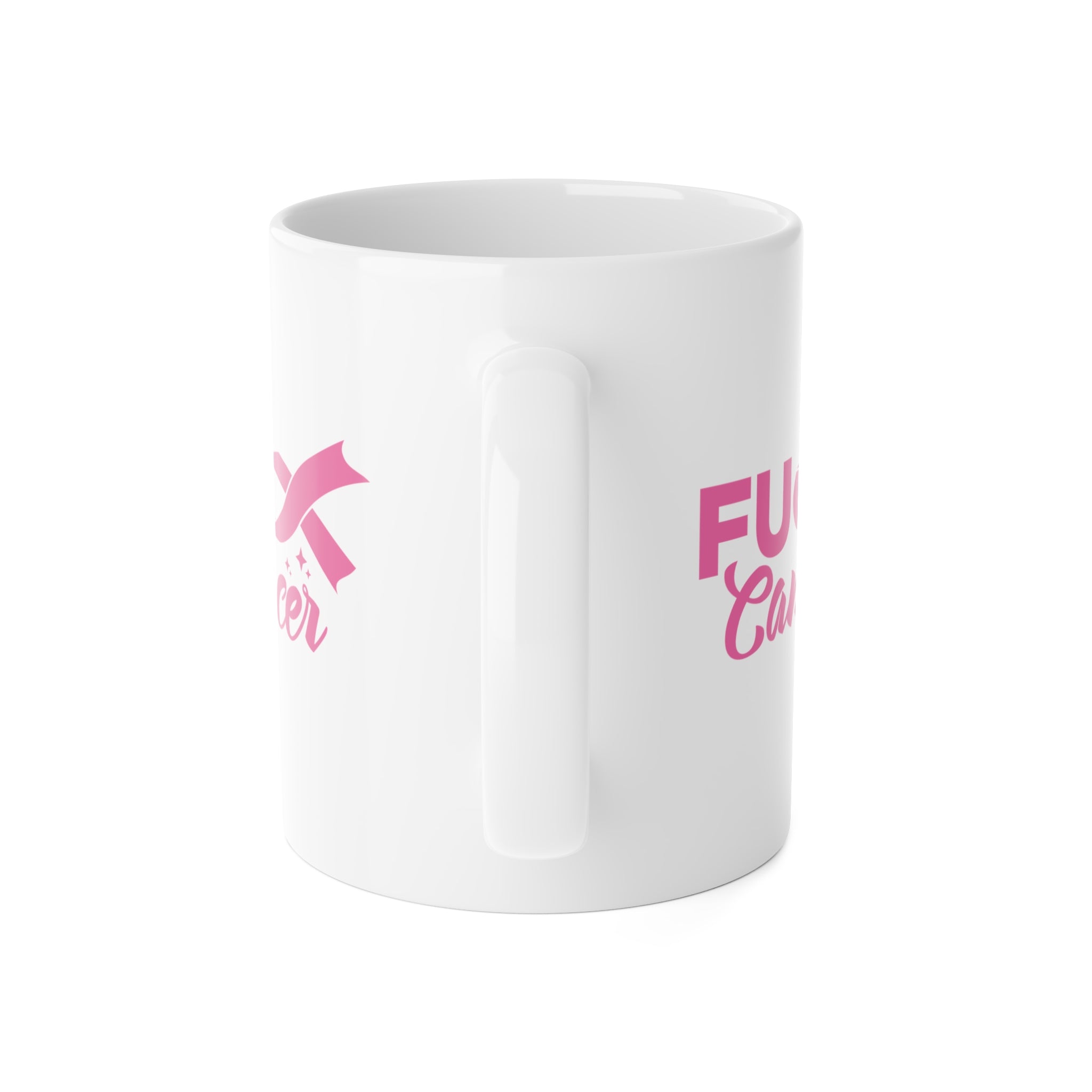 Cancer Awareness Mug — Pink "F*ck Cancer" Ribbon 11oz
