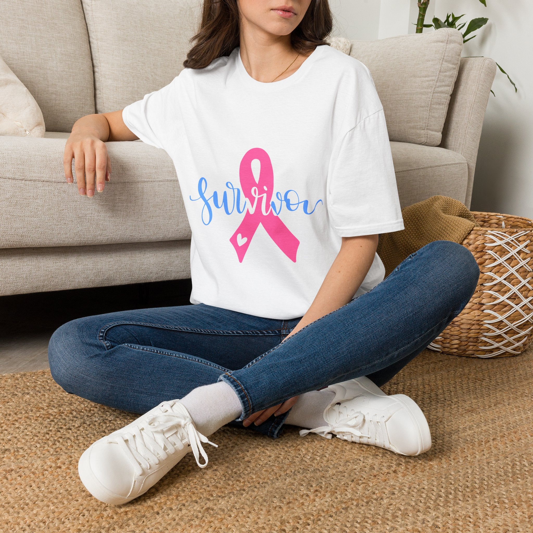 Breast Cancer Survivor T-Shirt — Pink Ribbon Survivor Tee